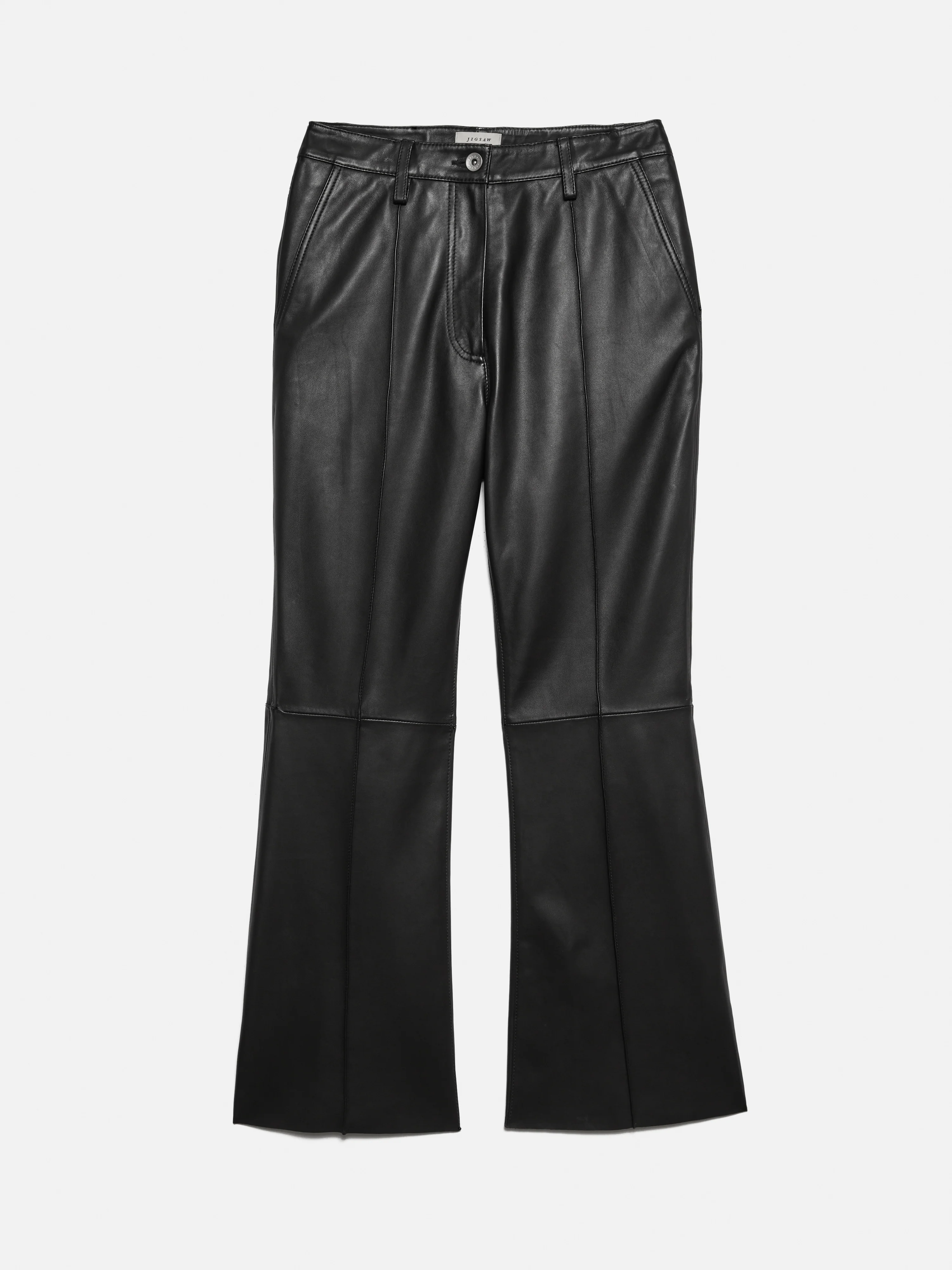 Abby Leather Trouser | Black - Image 8