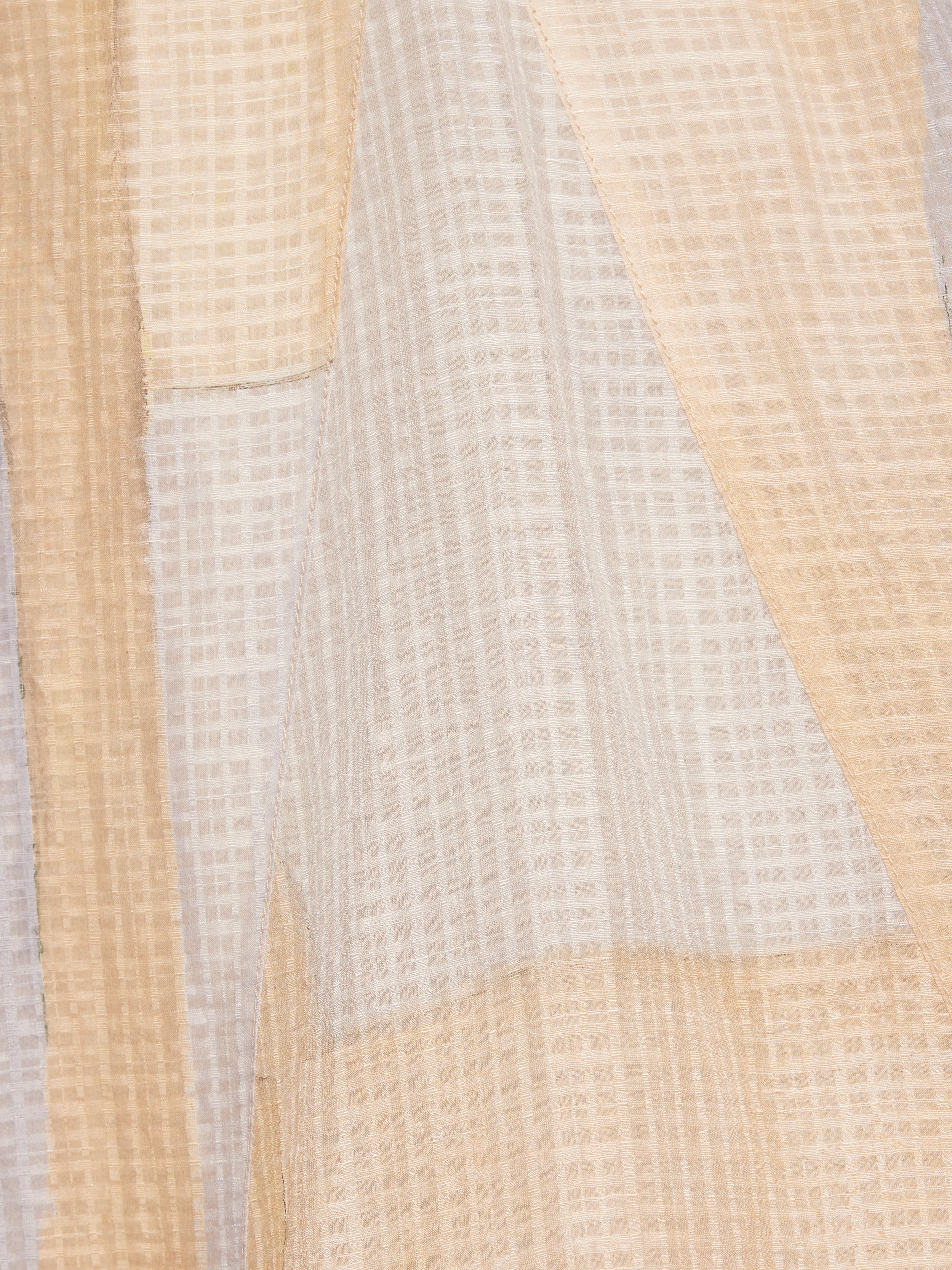 Abstract Silk Linen Gauze Dress | Blue - Image 6