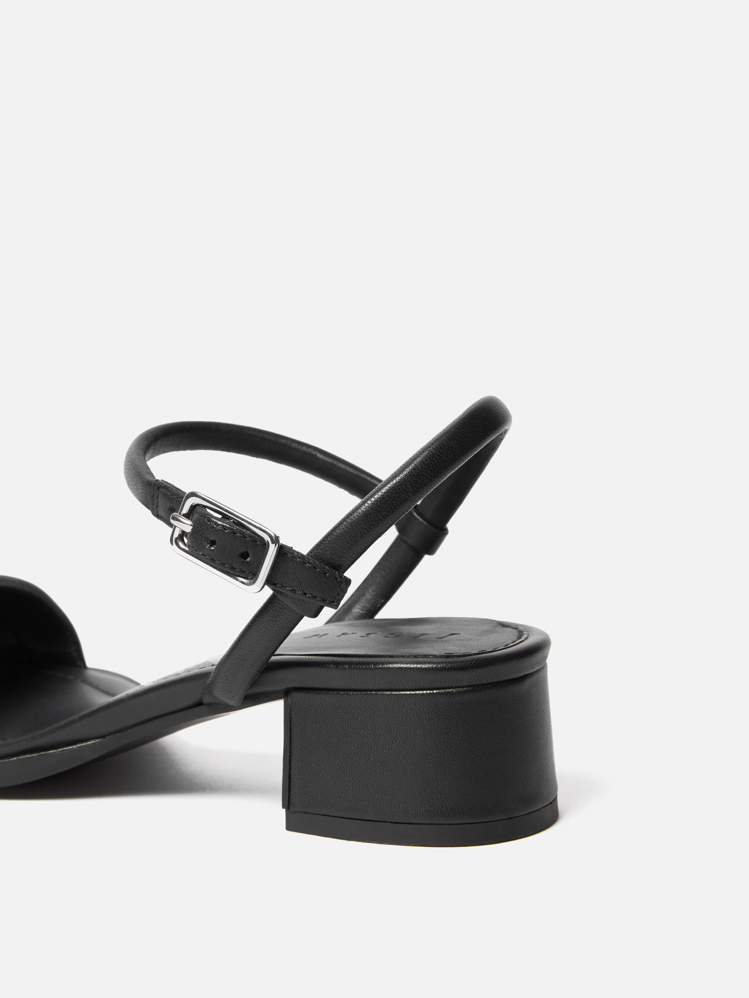 Adel Leather Heeled Sandal | Black - Image 3