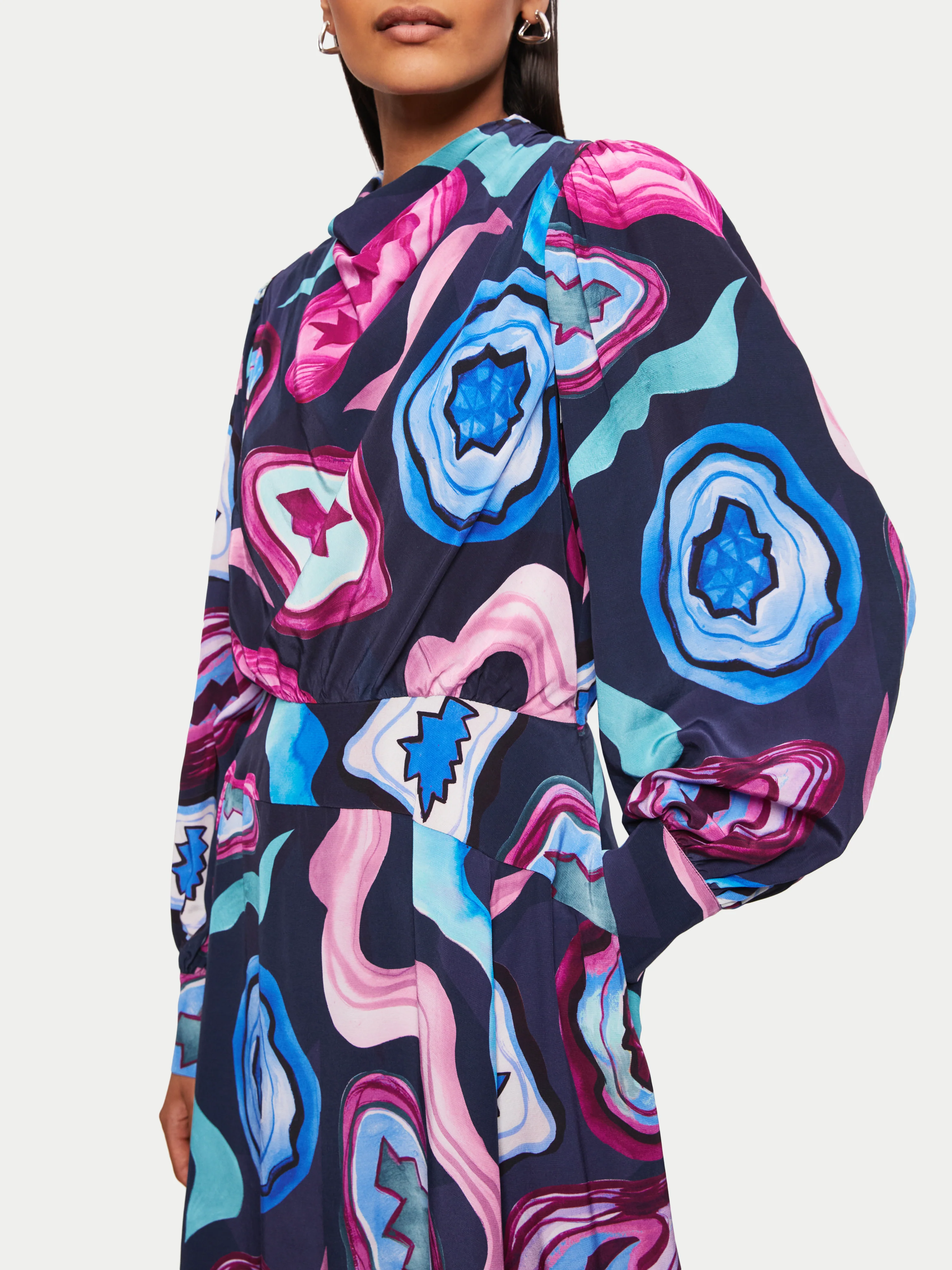 Agate Gem Midi Dress | Pink - Image 4
