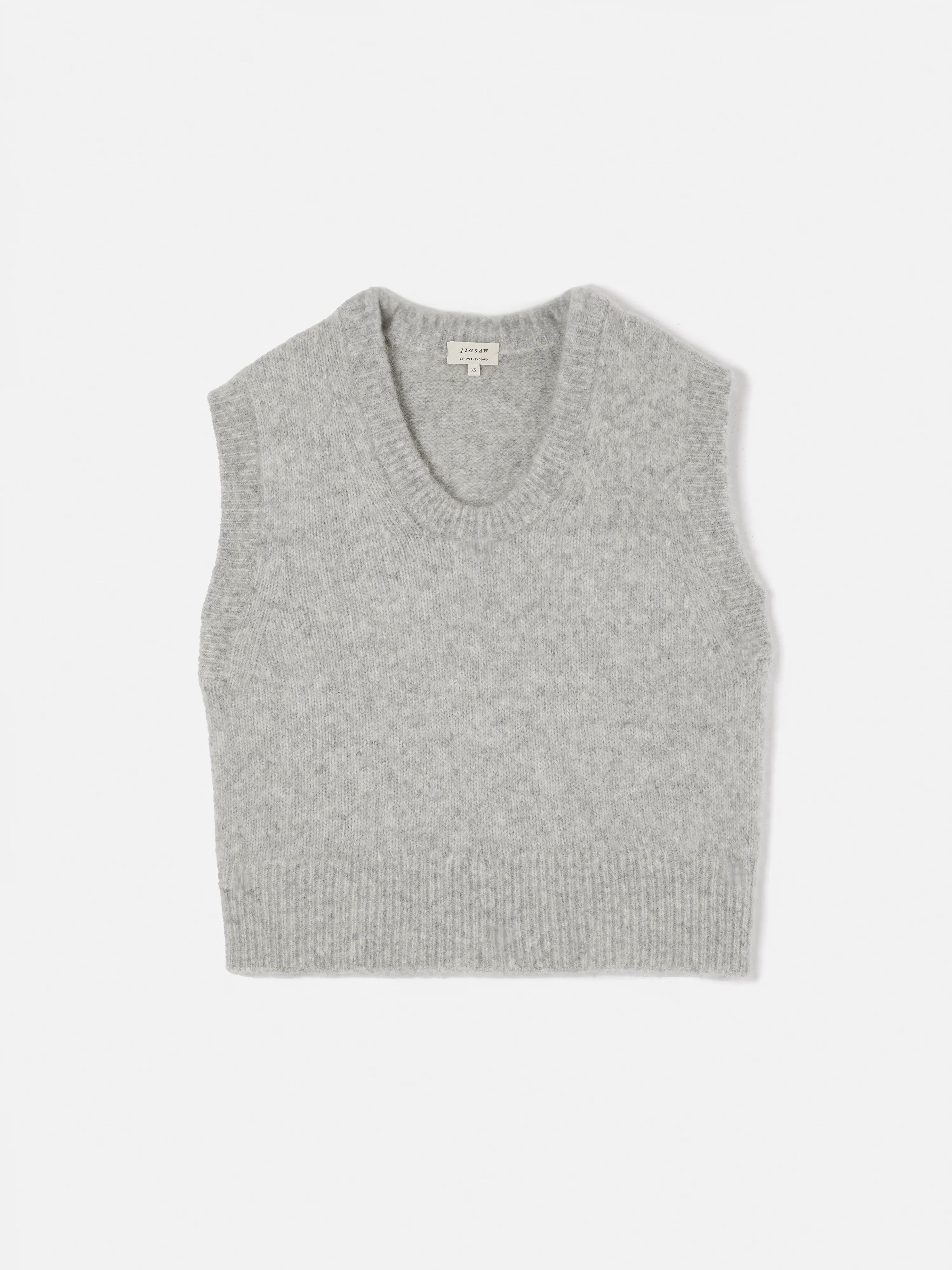 Alpaca Blend U Neck Tank | Grey - Image 8
