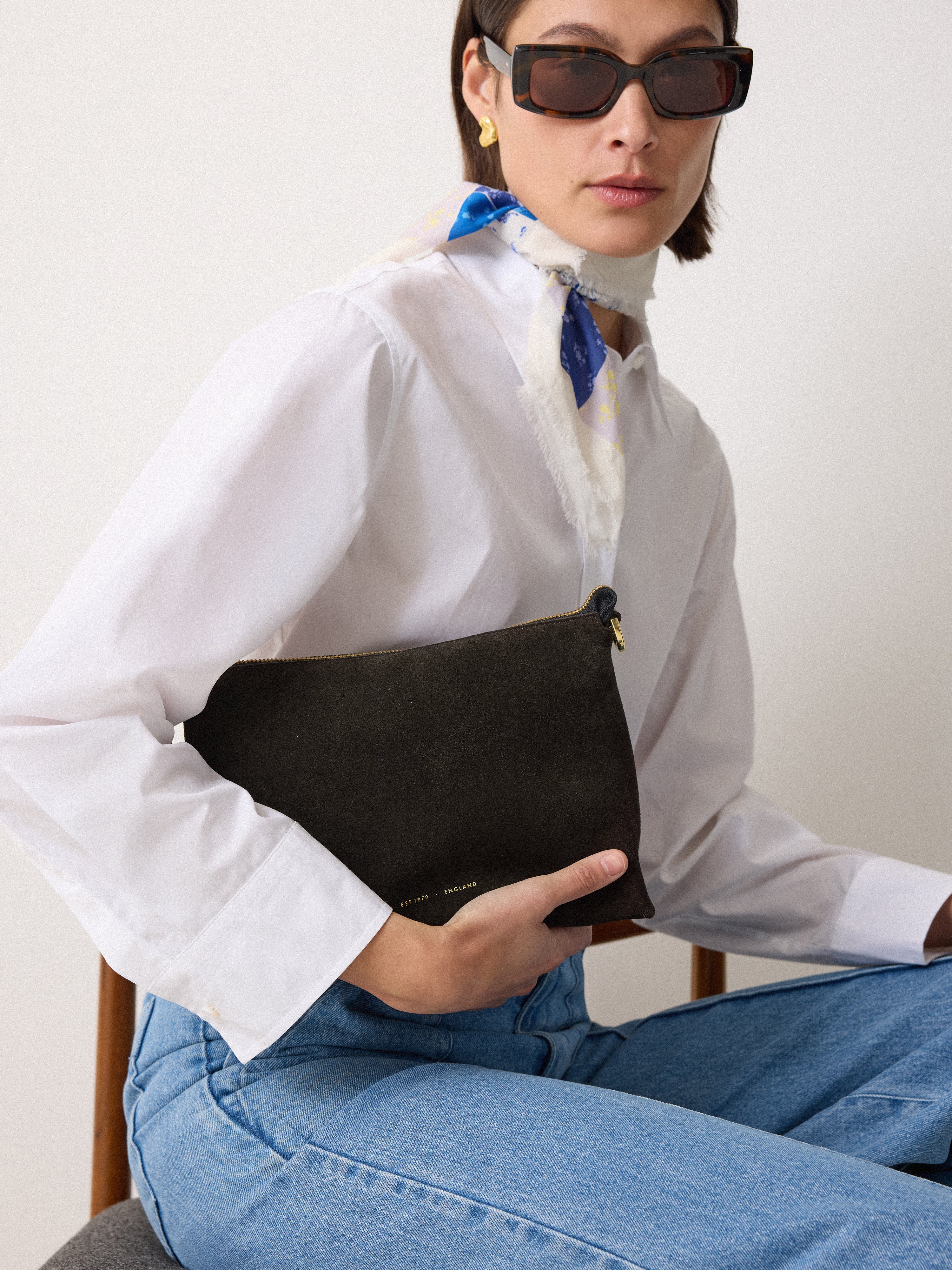 Ava Suede Crossbody | Chocolate - Image 2