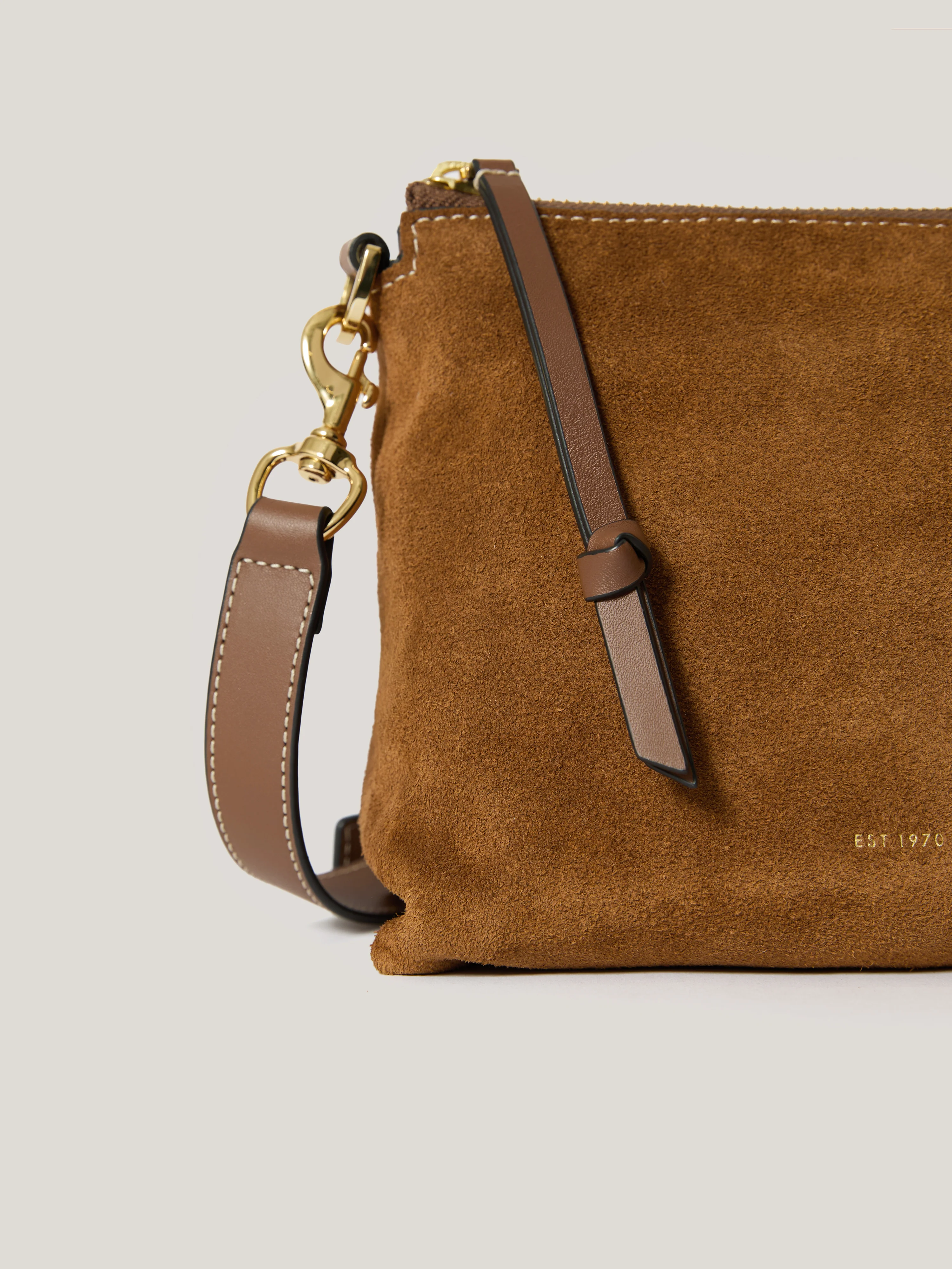 Ava Suede Crossbody | Tan - Image 4