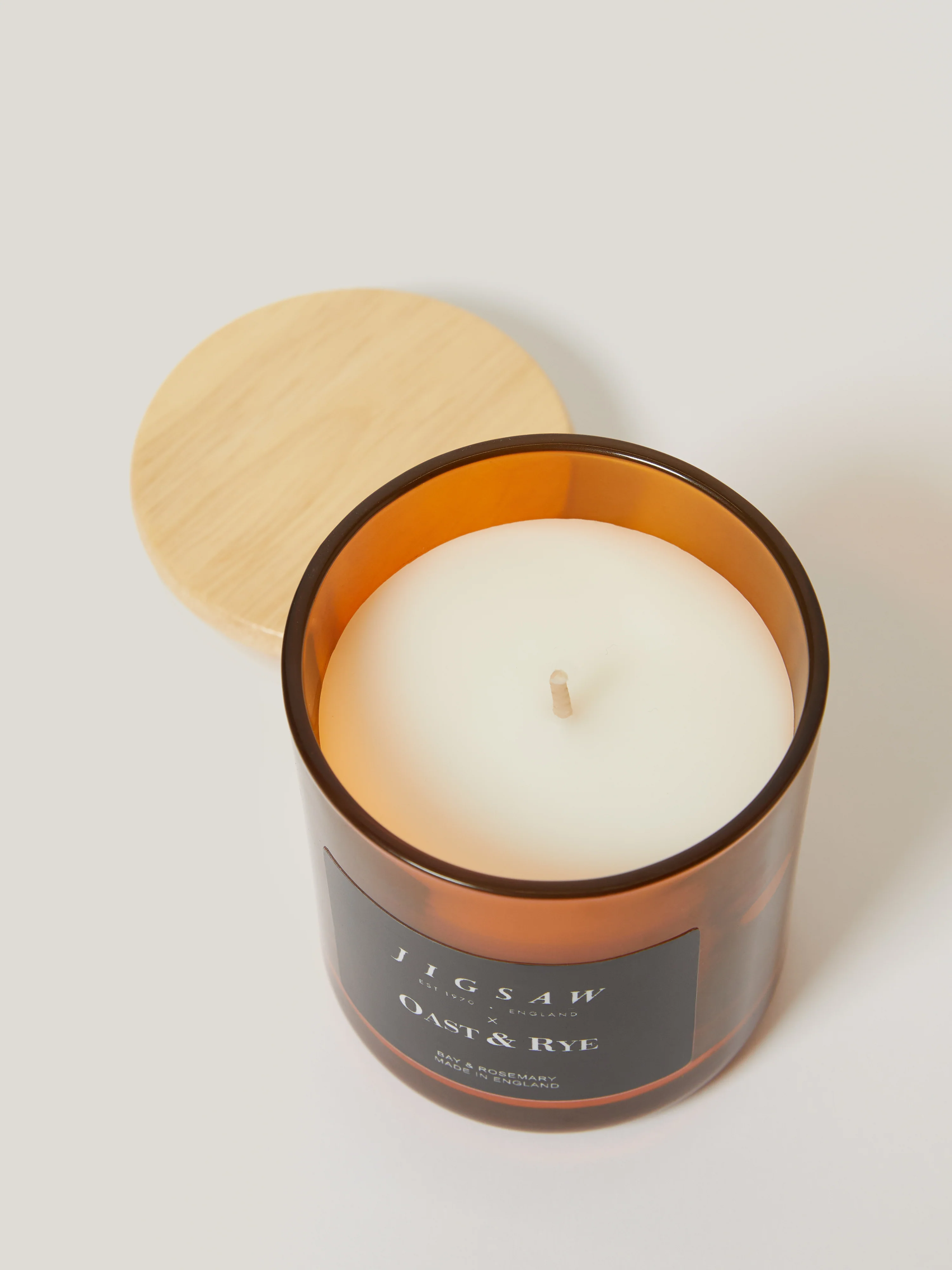 Bay & Rosemary One Wick Candle | Amber - Image 3