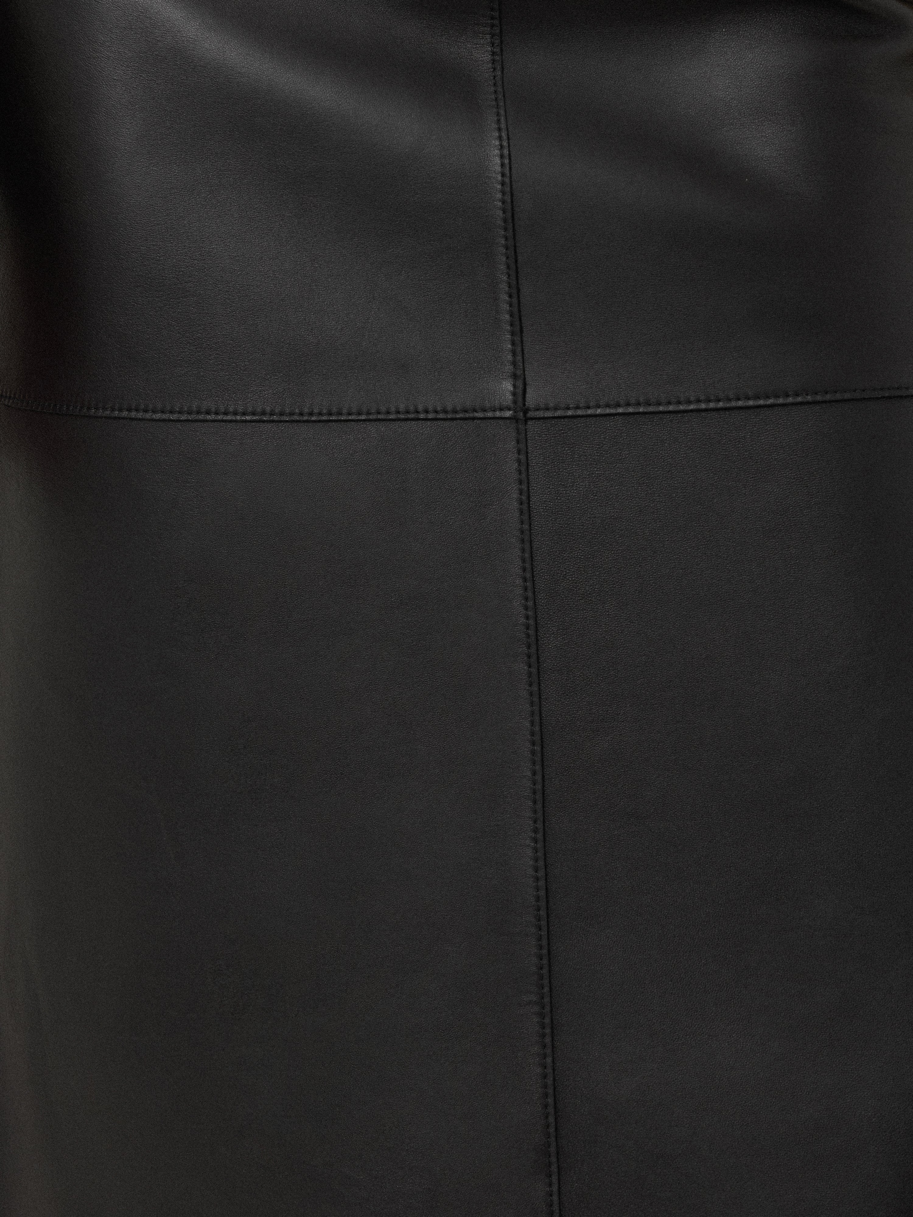Bonded Leather Skirt | Black - Image 6