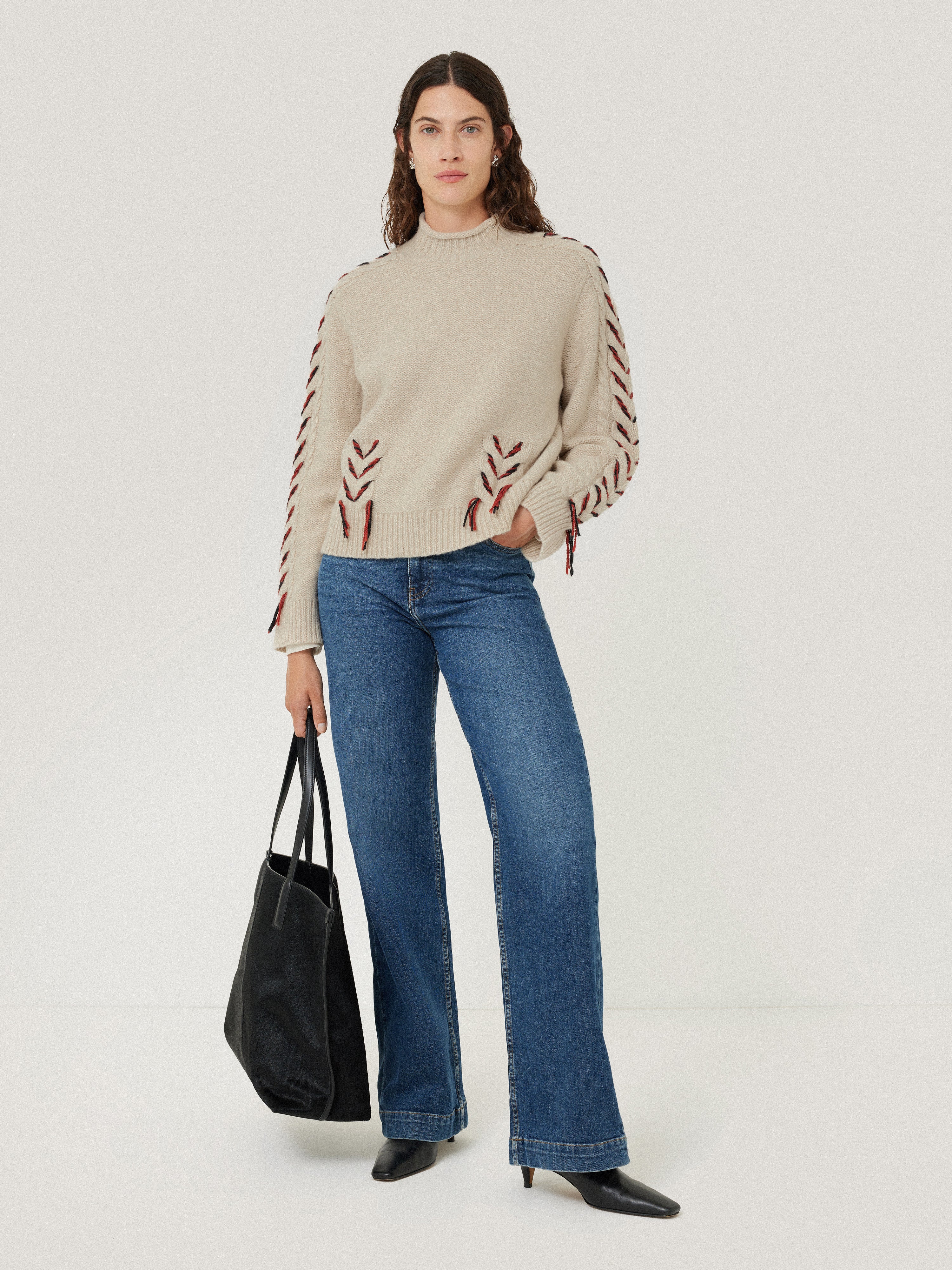 Braided Cable Jumper | Cream - Image 6