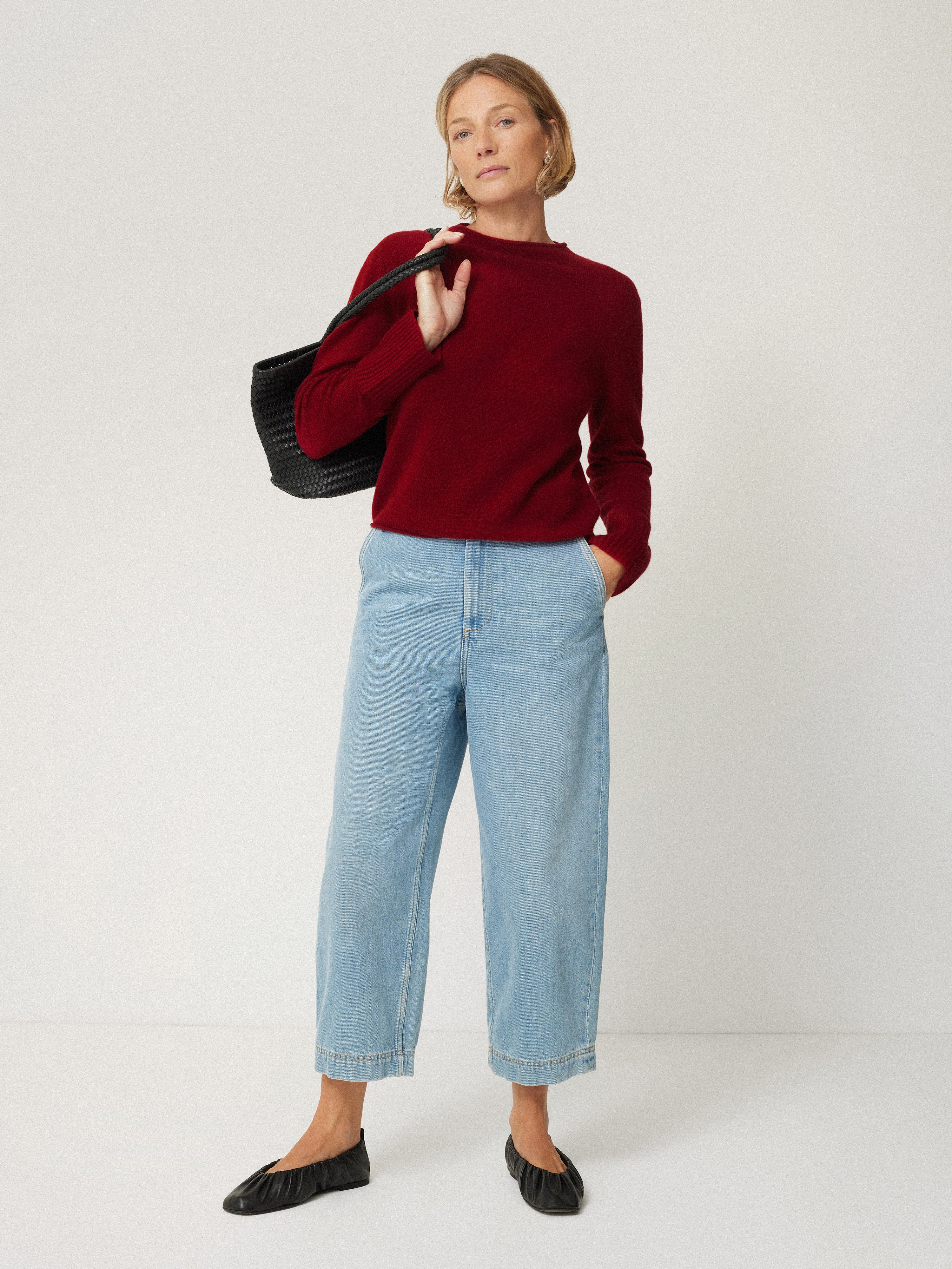 Cloud Cashmere Eldon Jumper | Red - Image 3