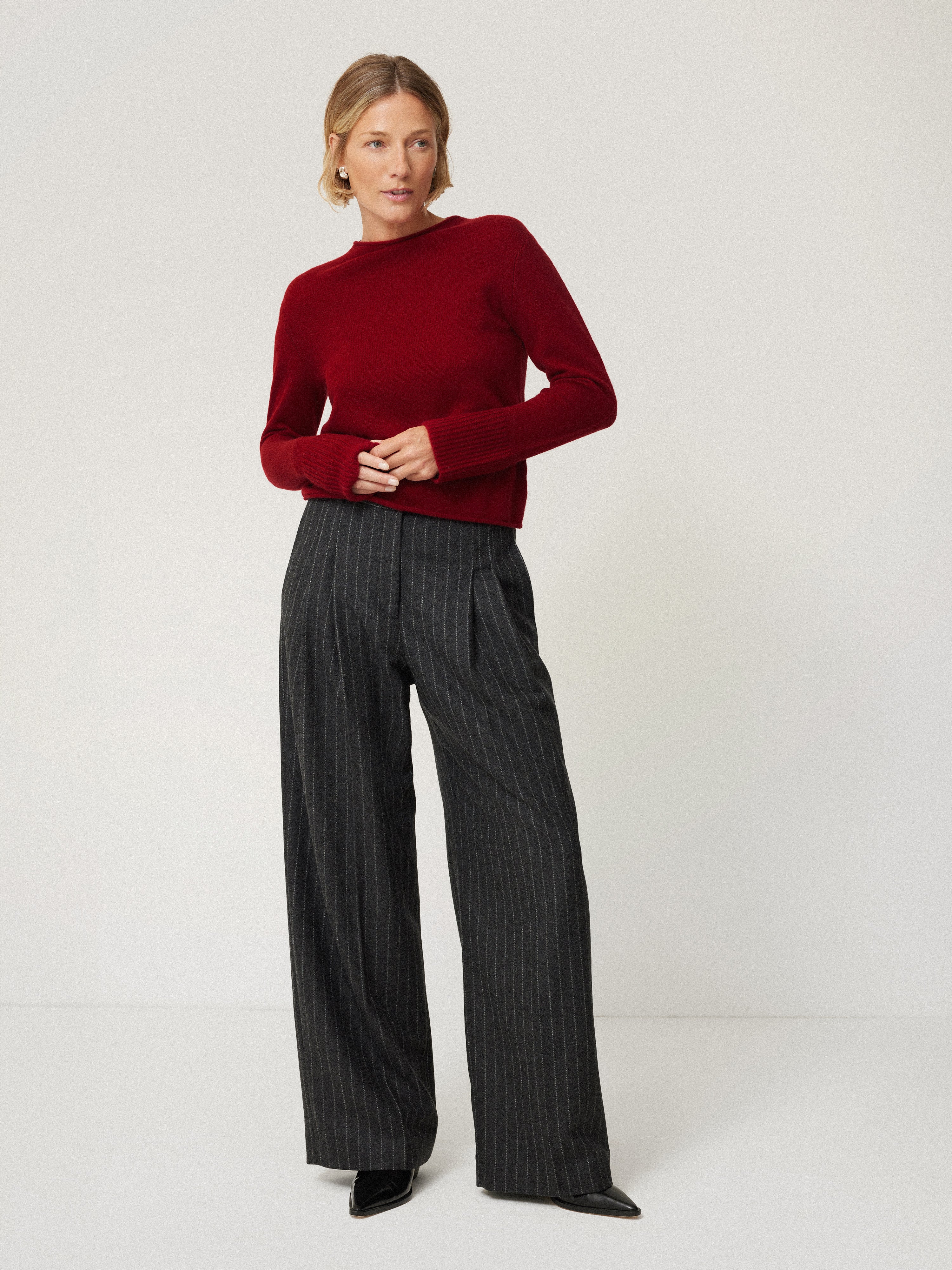 Cloud Cashmere Eldon Jumper | Red - Image 6