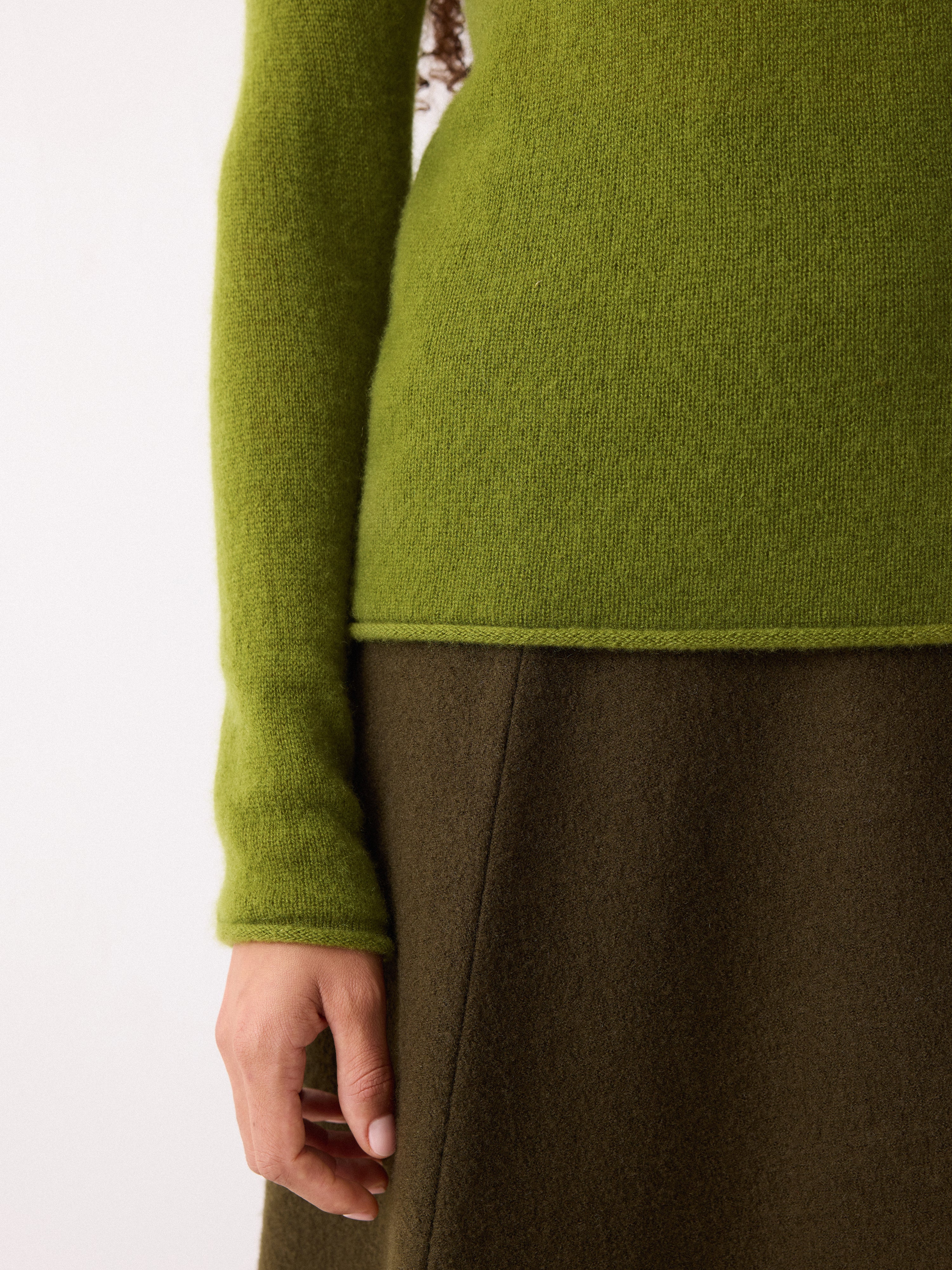 Cloud Cashmere Holden Polo | Green - Image 4