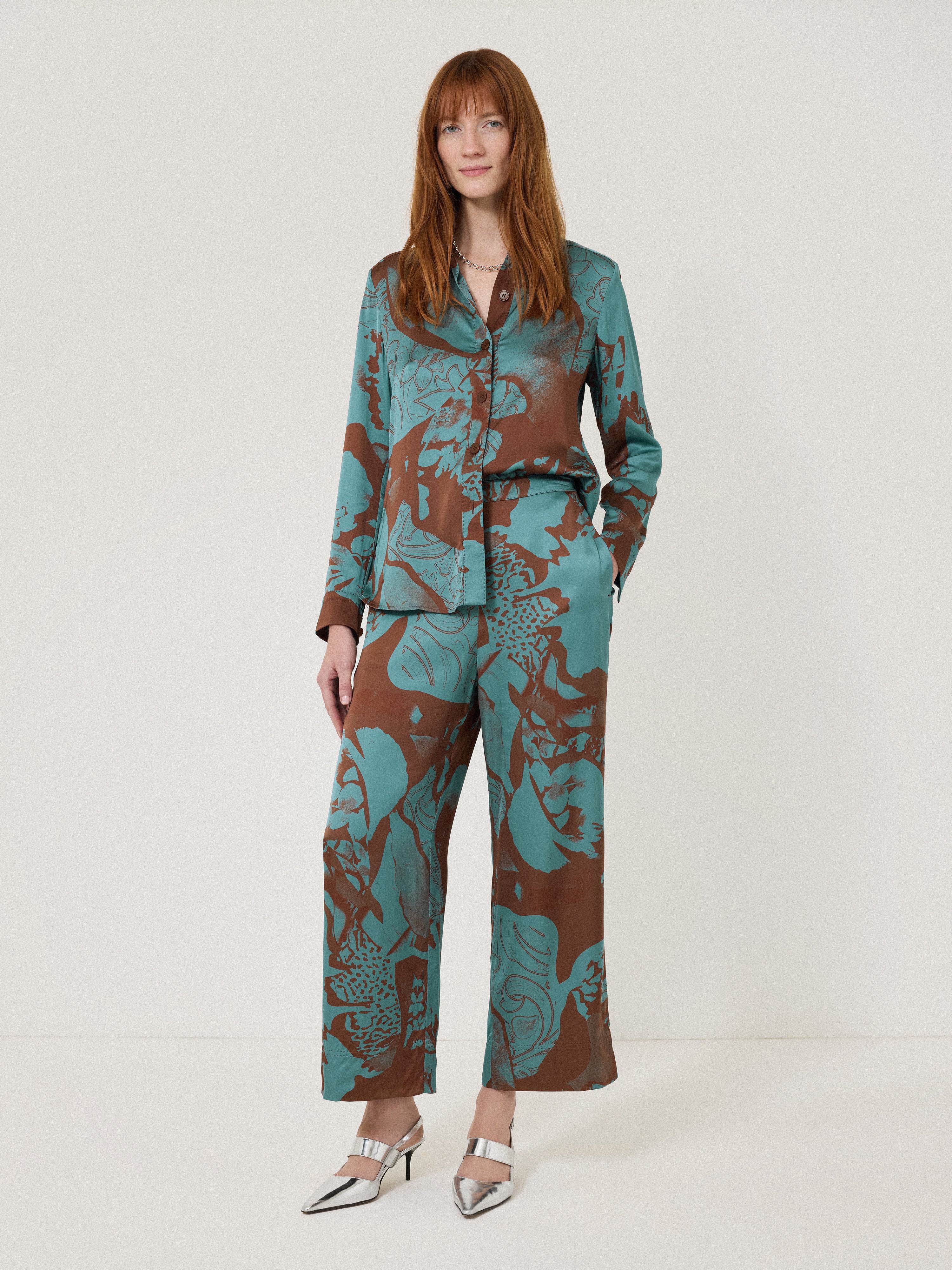 Collage Stitch Detail Shirt | Blue - Image 3