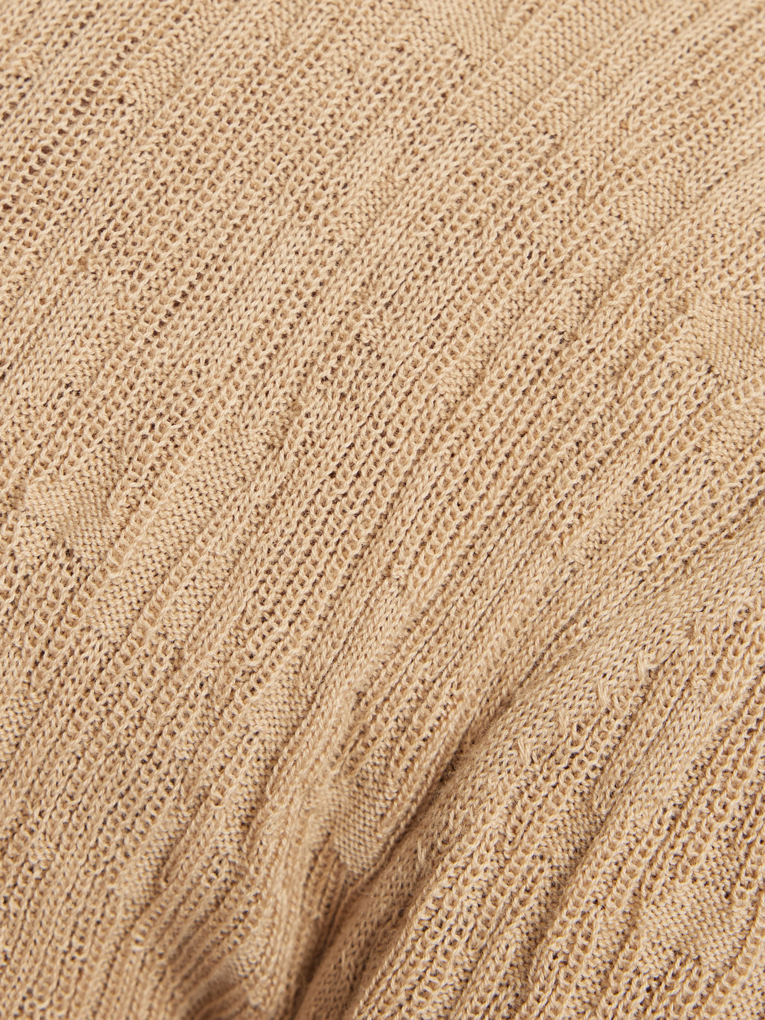 Collar Knitted Top | Stone - Image 6