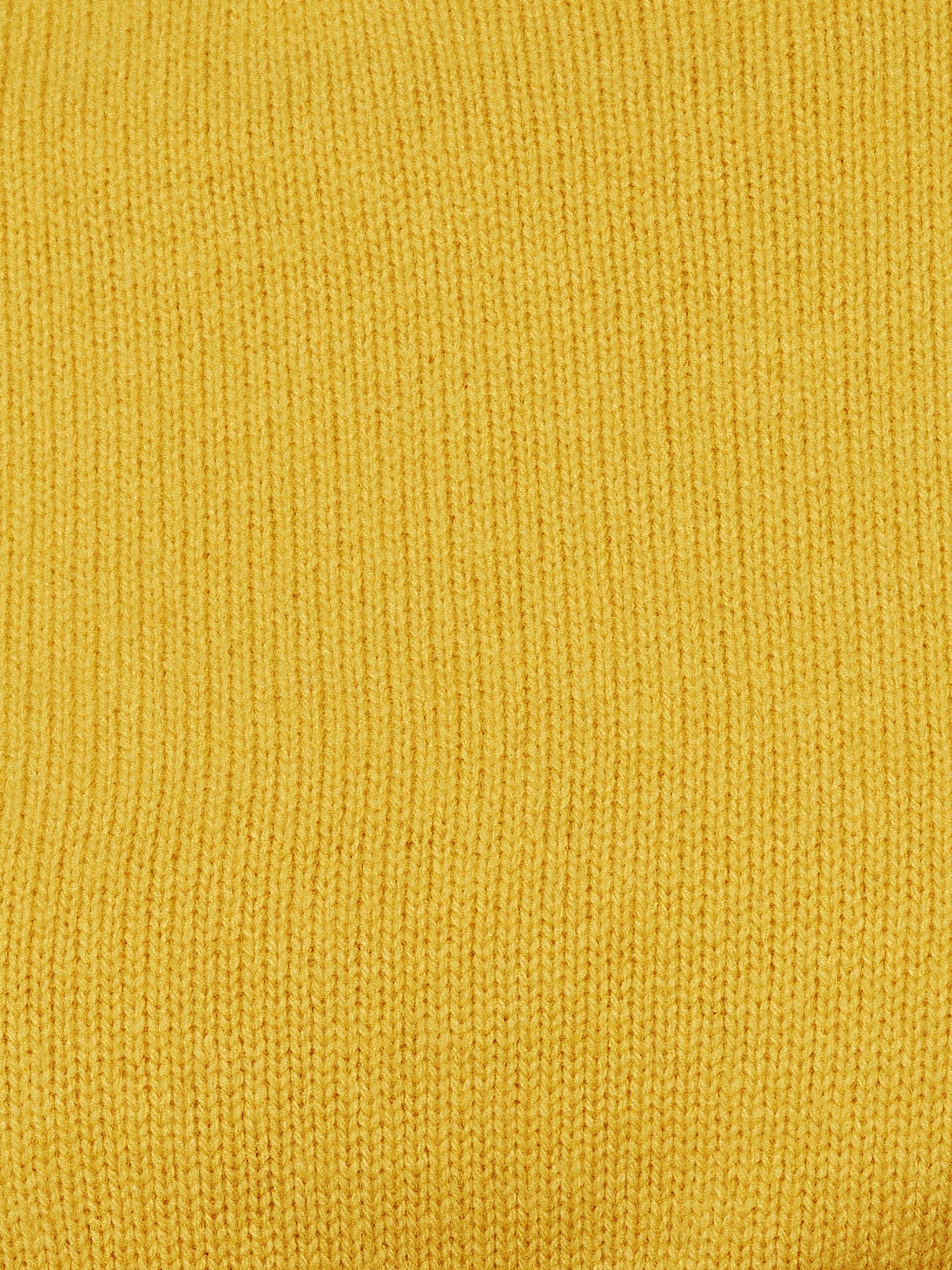 Compact Wool Cashmere Blend Jumper | Yellow - Image 7