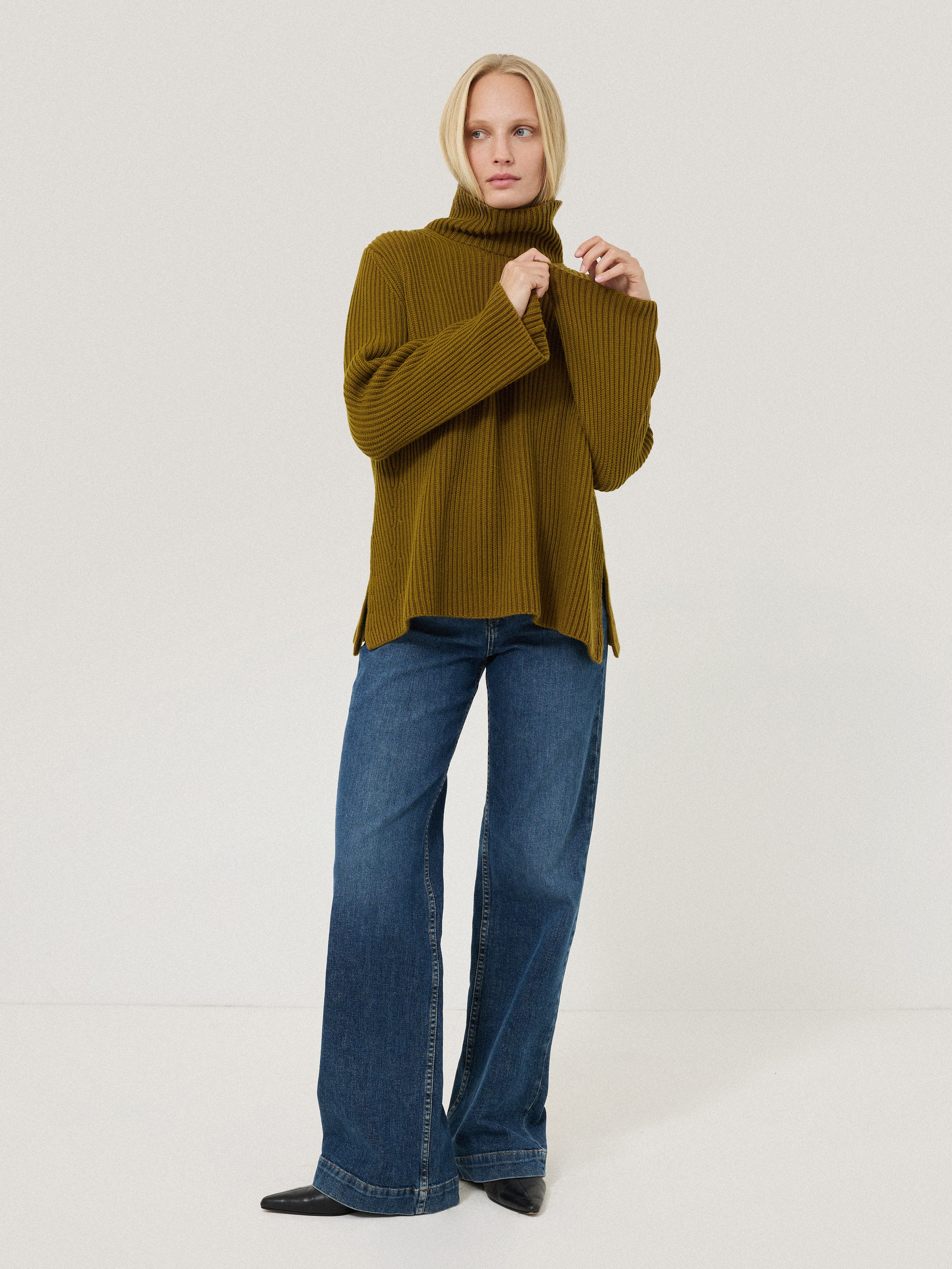 Cotton Blend Faroe Fishermans | Khaki - Image 6