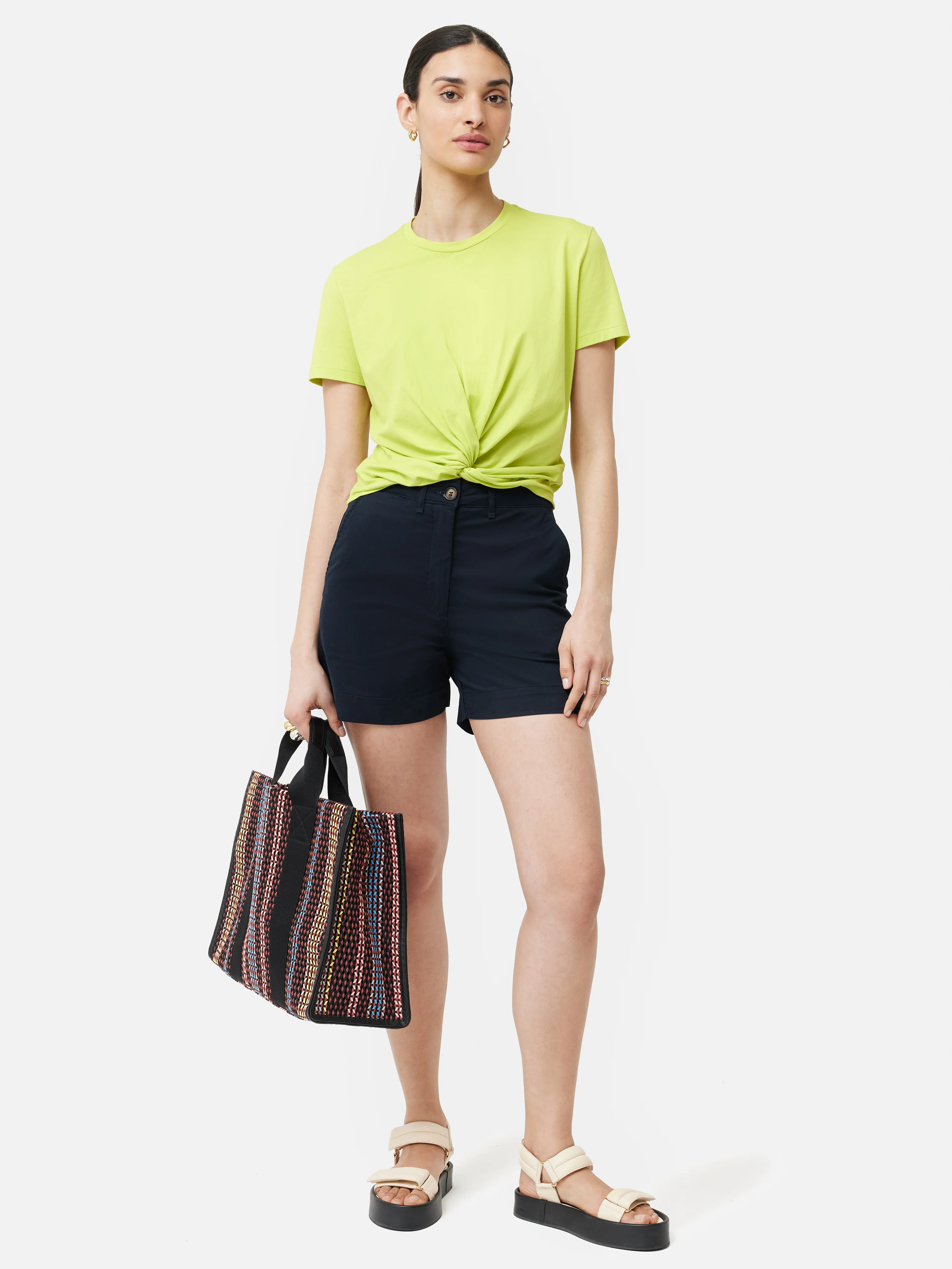 Cotton Chino Short | Navy - Image 3