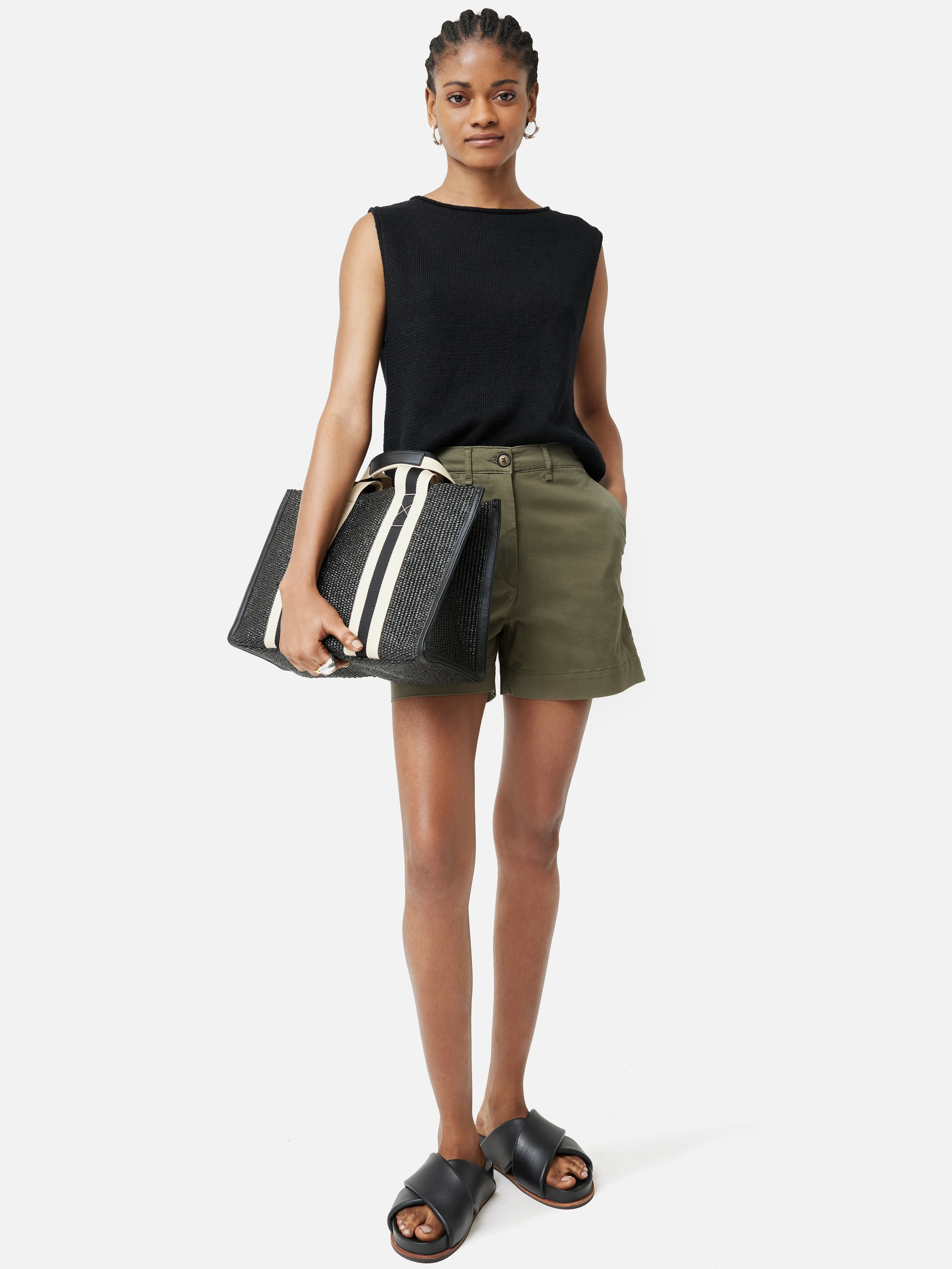 Cotton Chino Short | Olive - Image 3