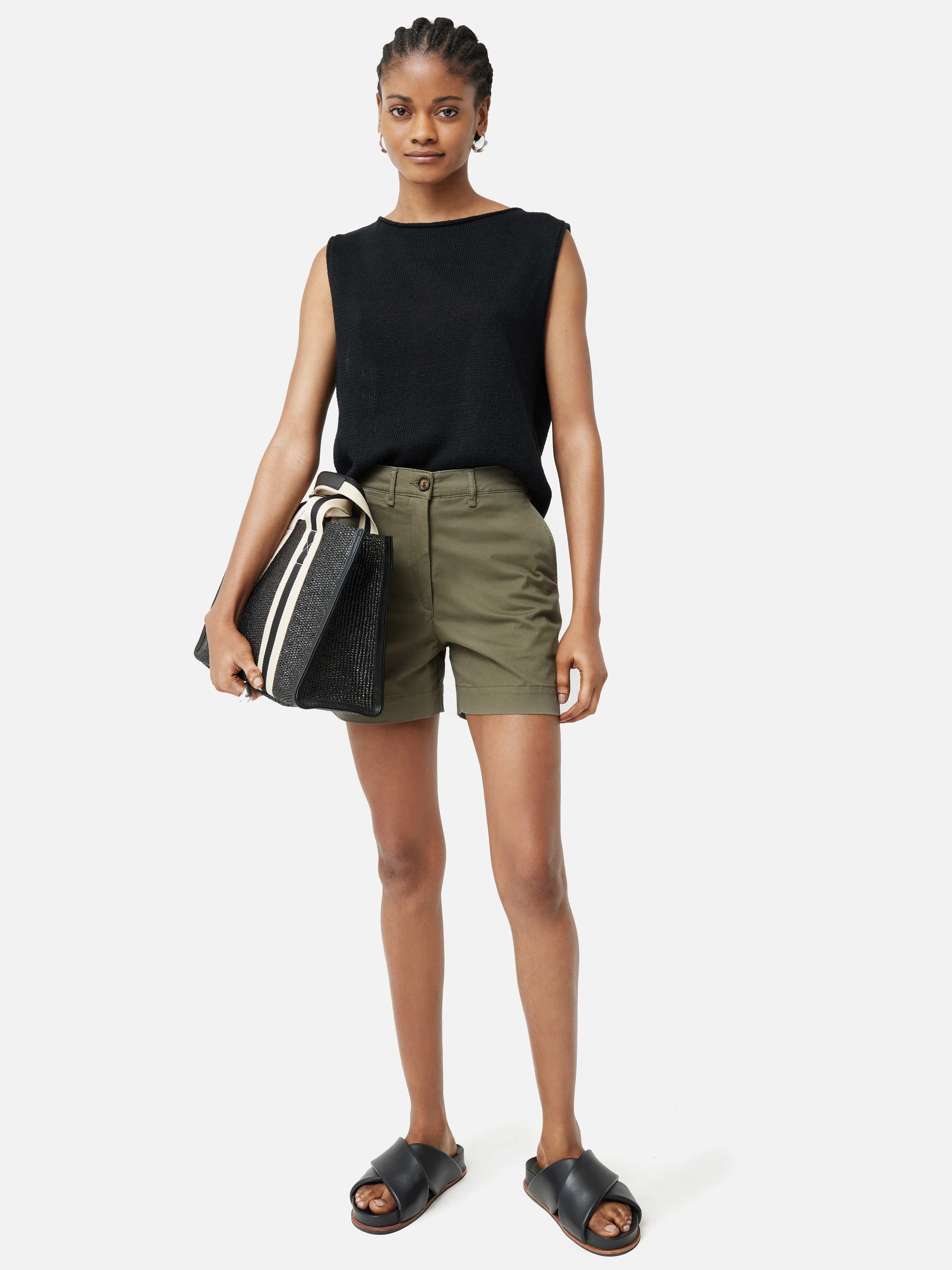 Cotton Chino Short | Olive - Image 4