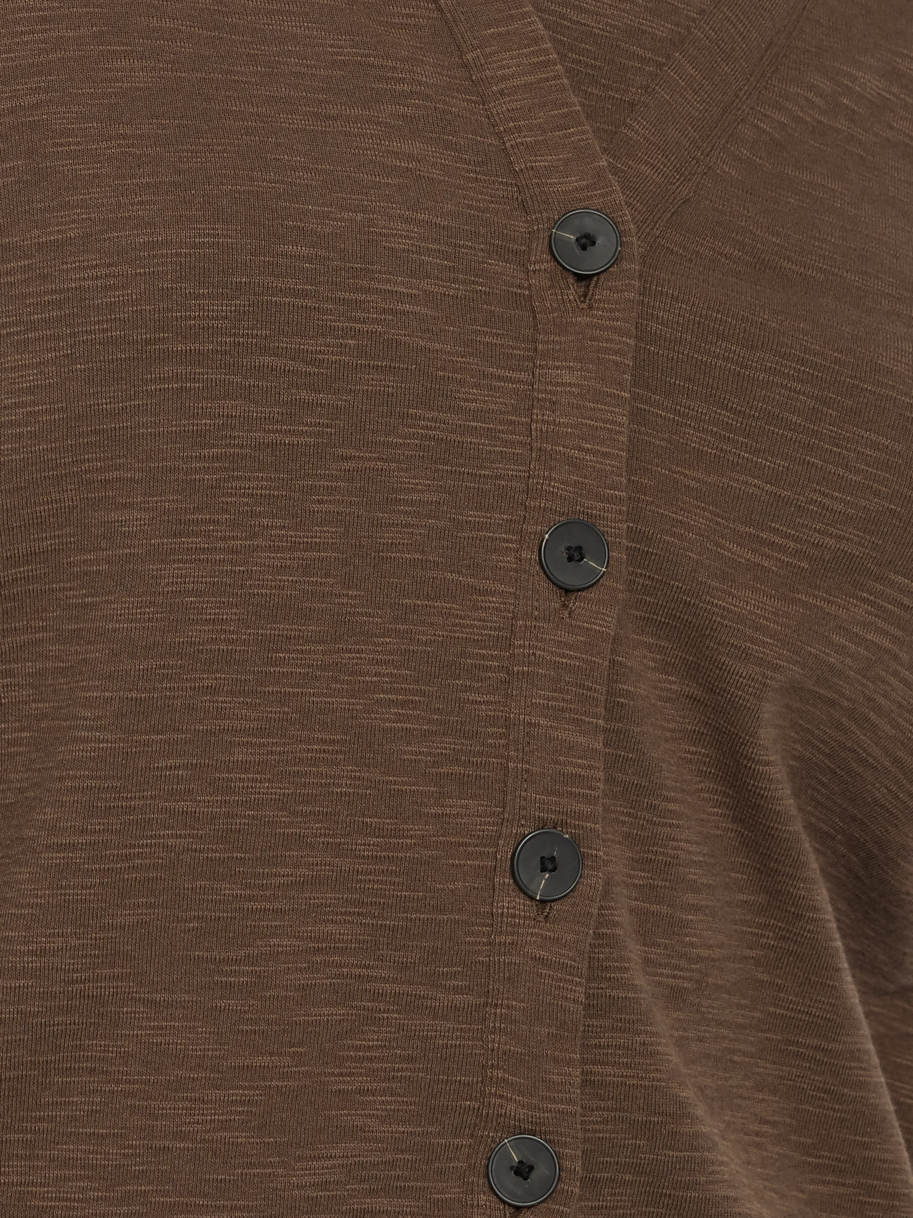 Cotton Luxe Cardigan | Brown - Image 7