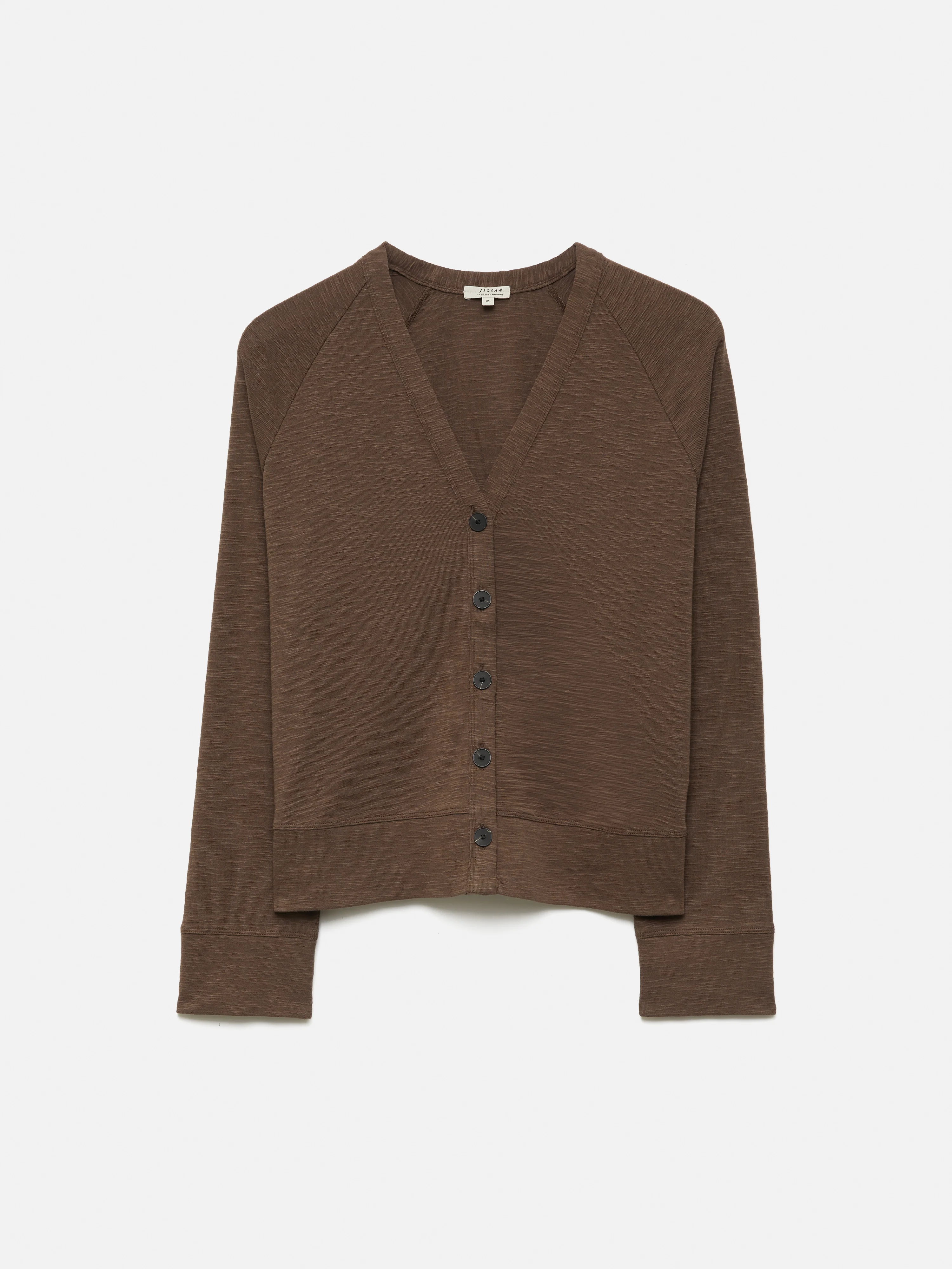Cotton Luxe Cardigan | Brown - Image 8