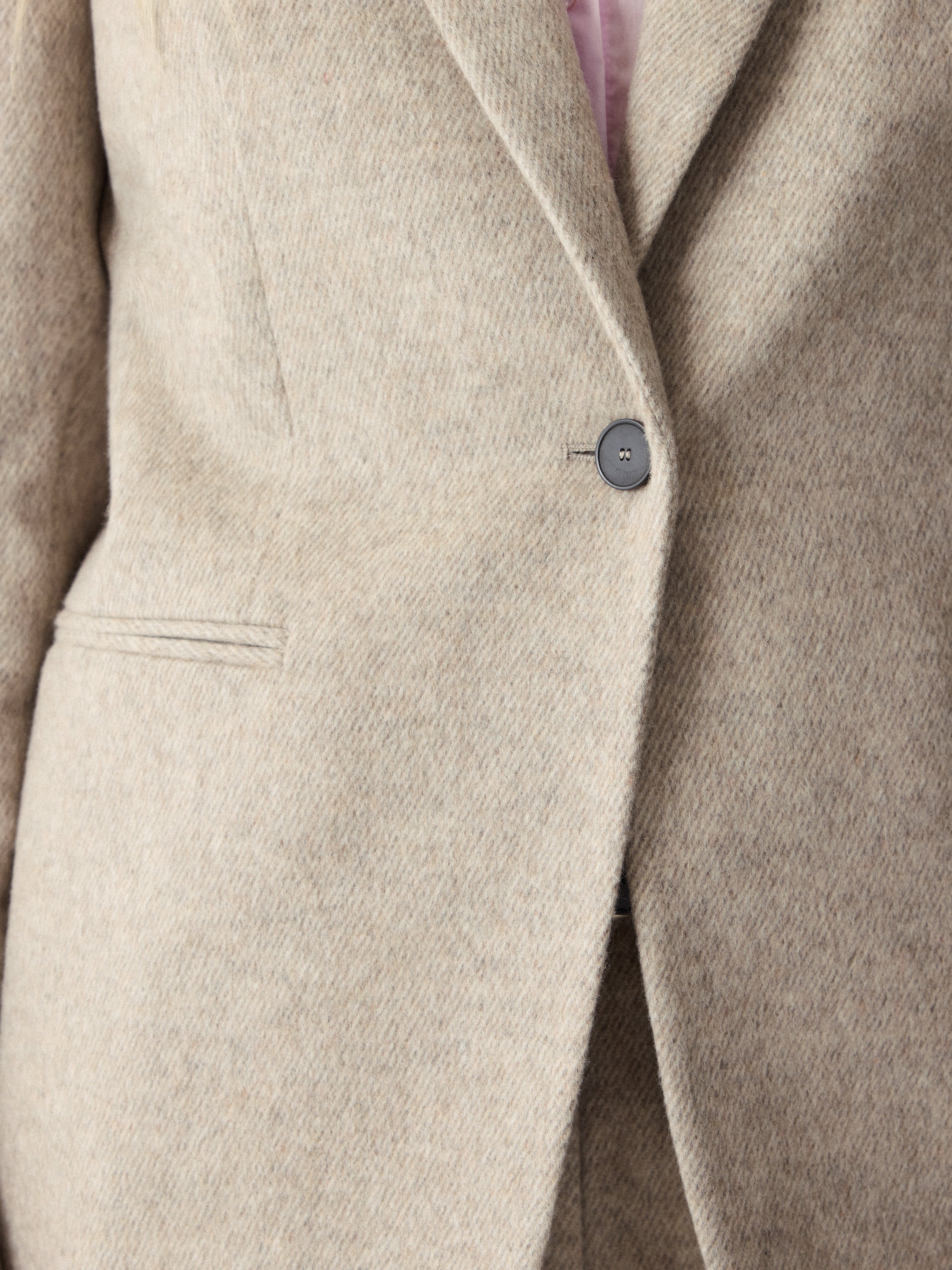 Cove Wool Melange Blazer | Brown - Image 5