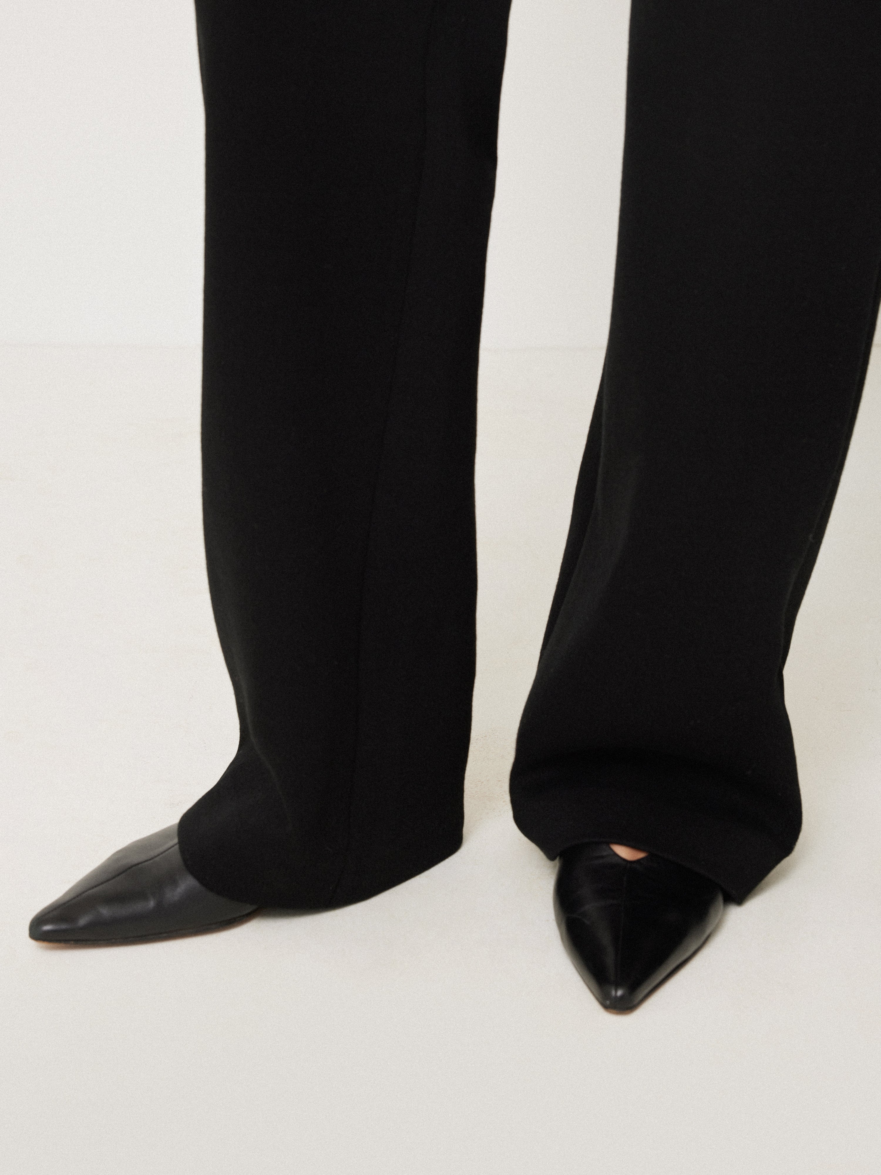 Crepe Ponte Jersey Blake Trouser | Black - Image 2