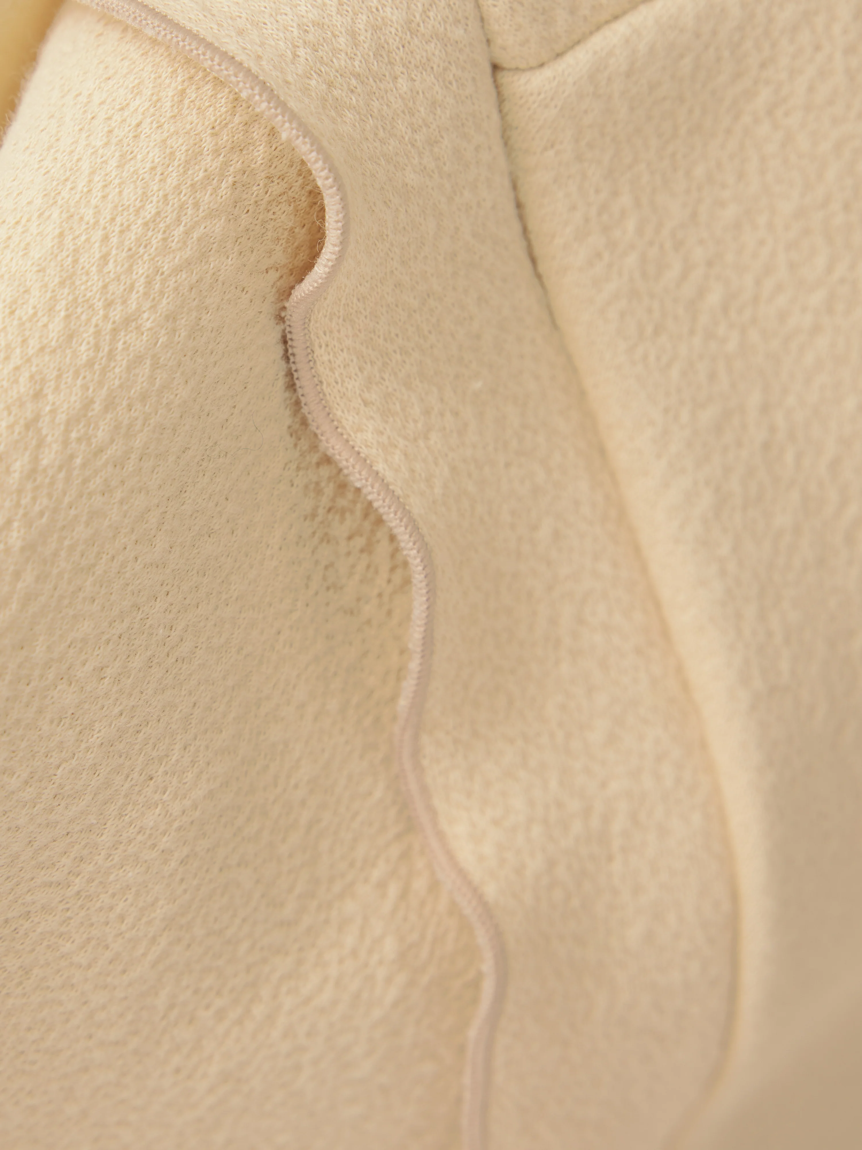 Crepe Ponte Scoop Top | Cream - Image 8