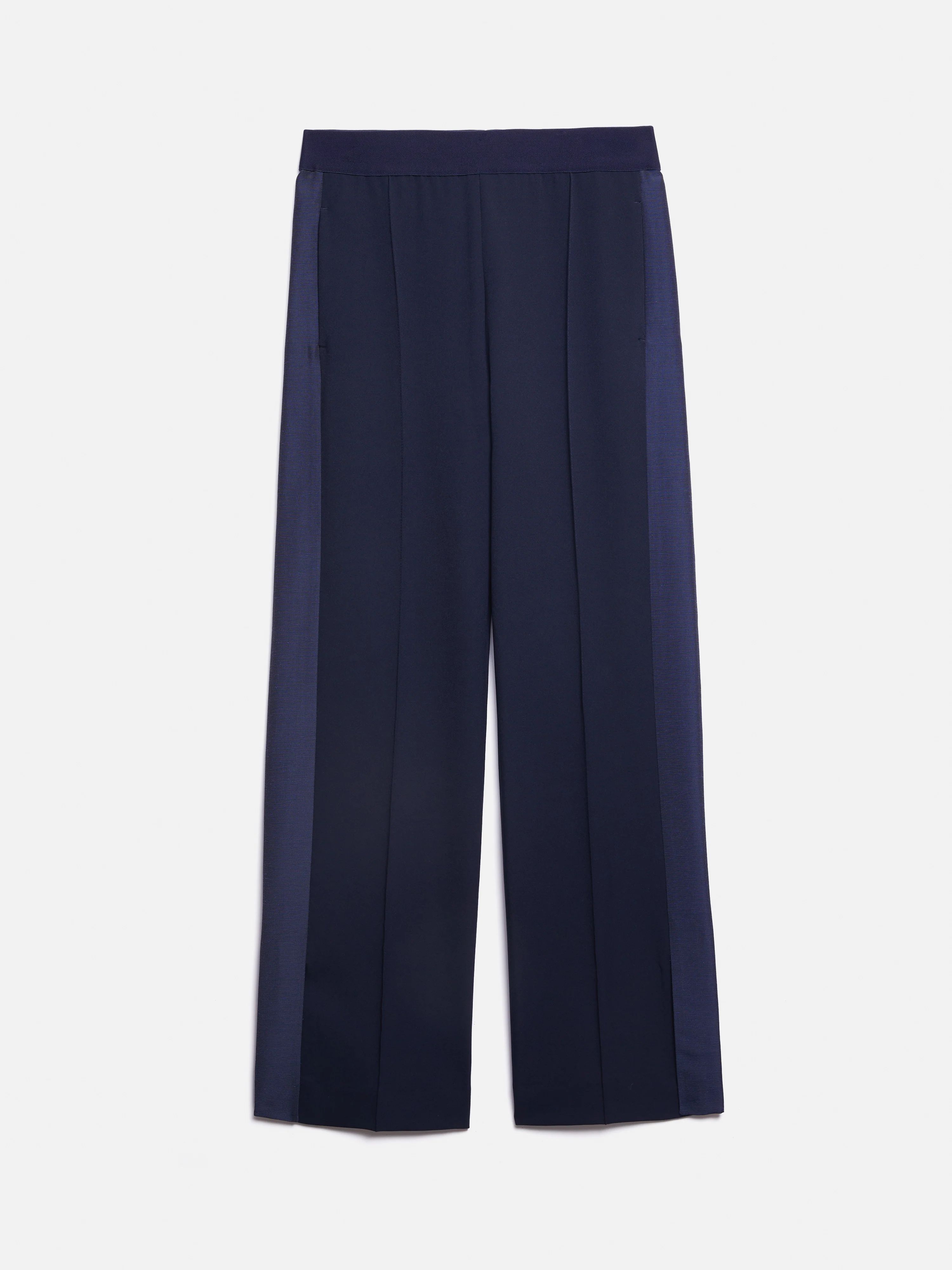 Crepe Split Hem Jogger | Navy - Image 5