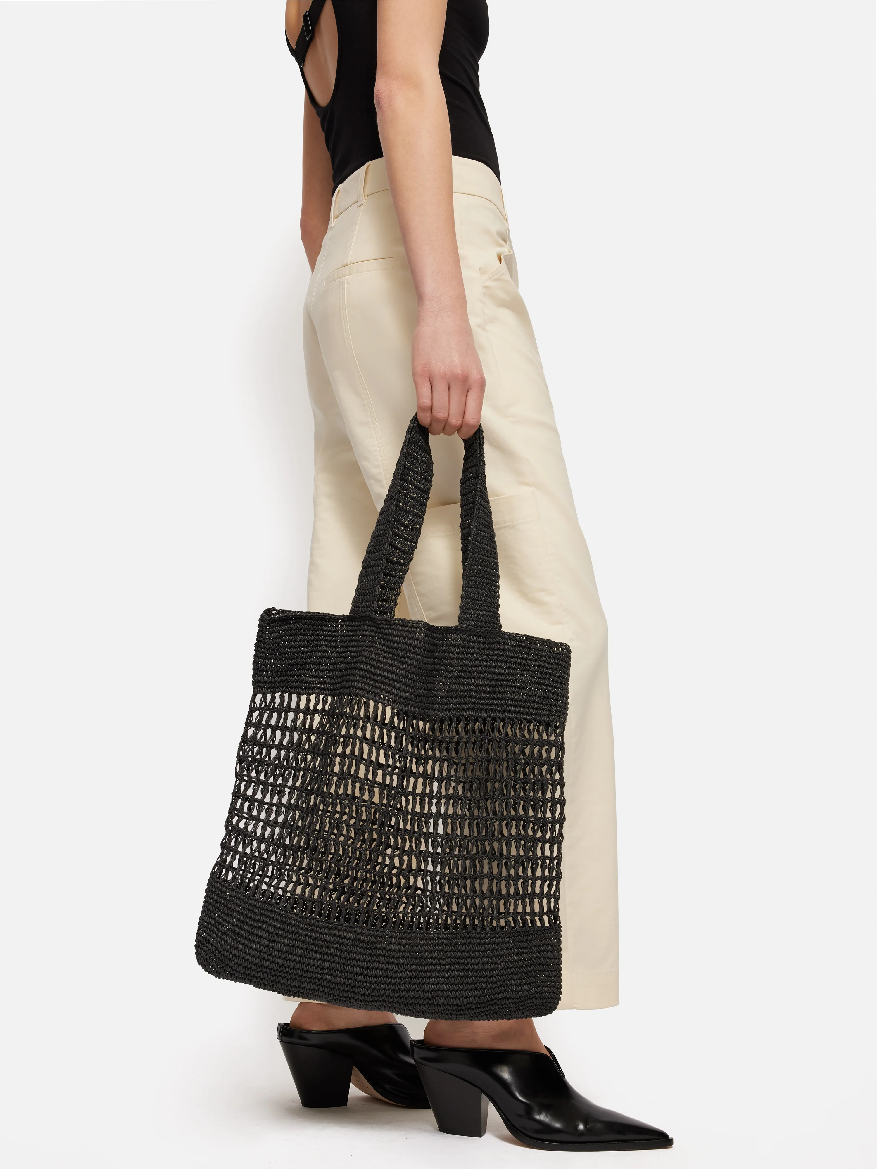 Crochet Tote | Black - Image 4