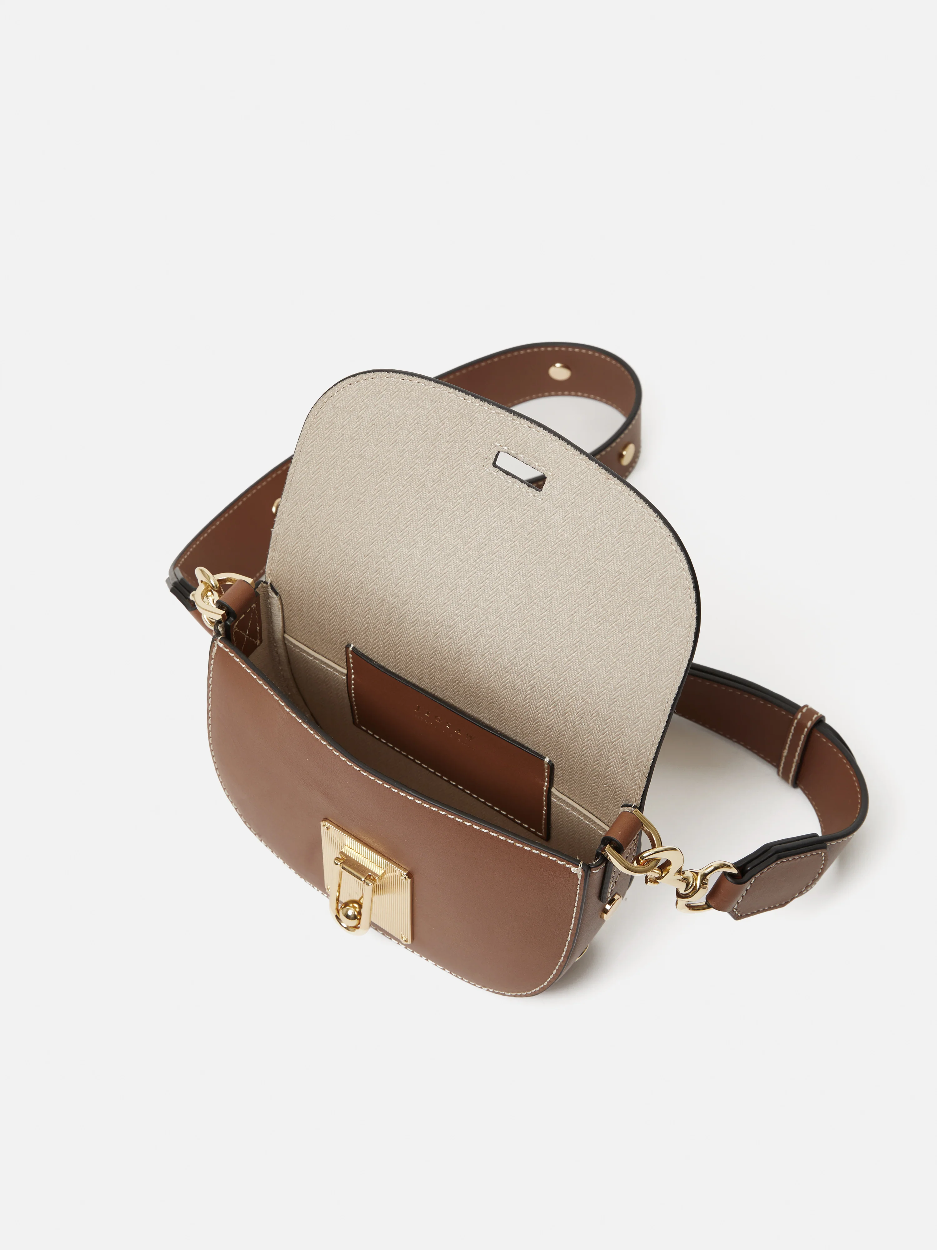 Denbigh Studded Leather Bag | Tan - Image 5