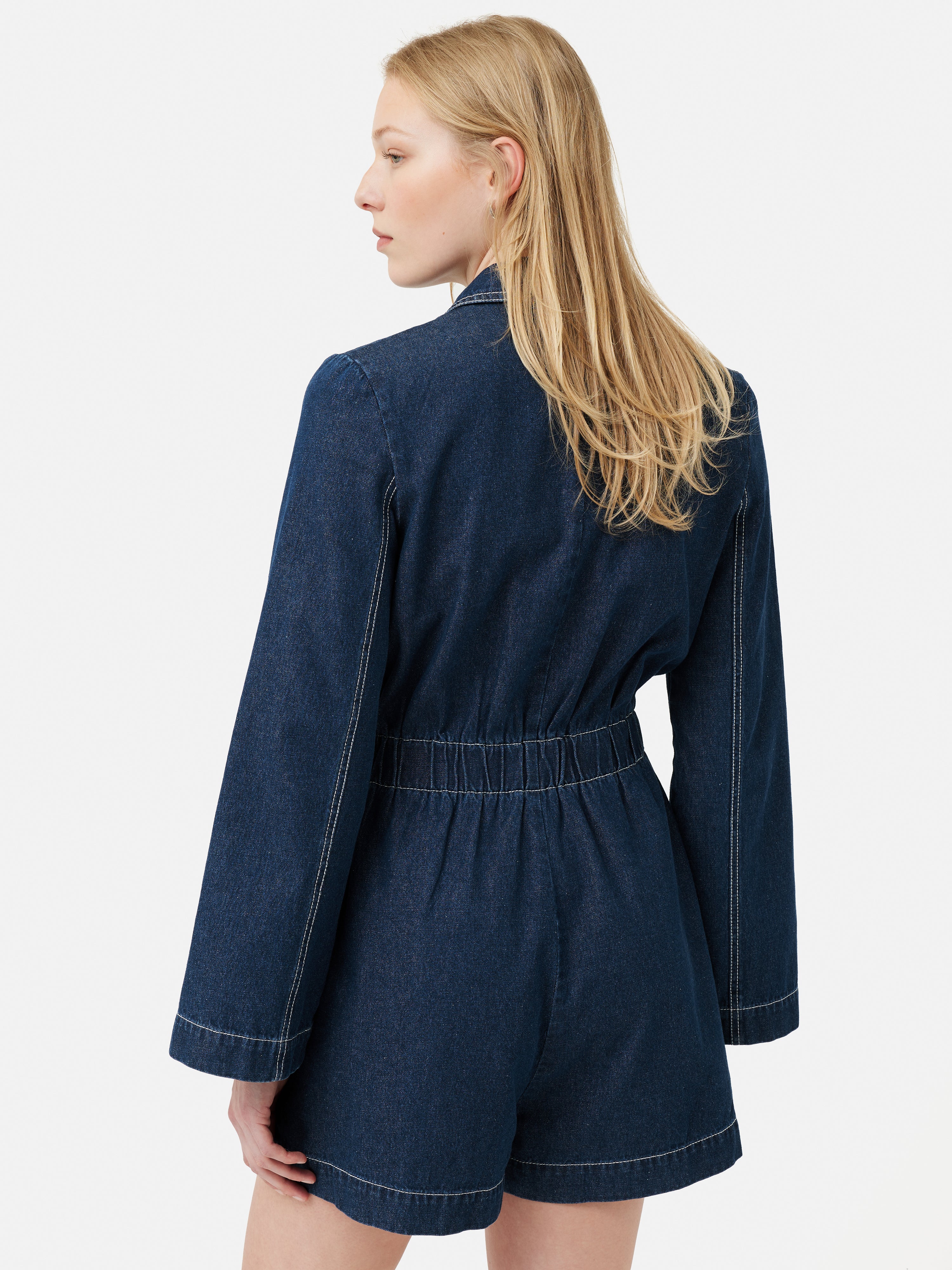 Denim Playsuit | Blue - Image 5