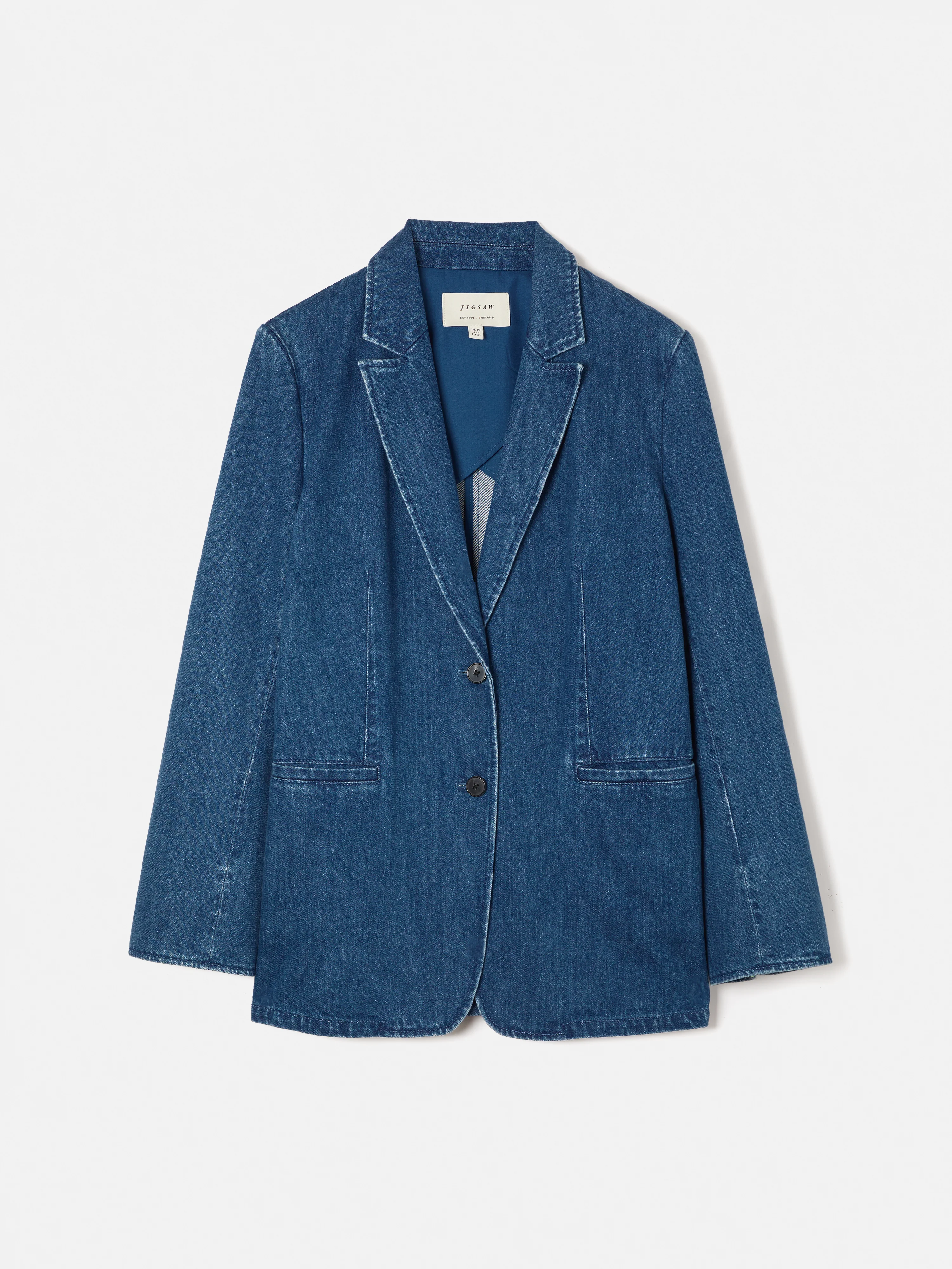 Denim Tailored Jacket | Indigo - Image 8