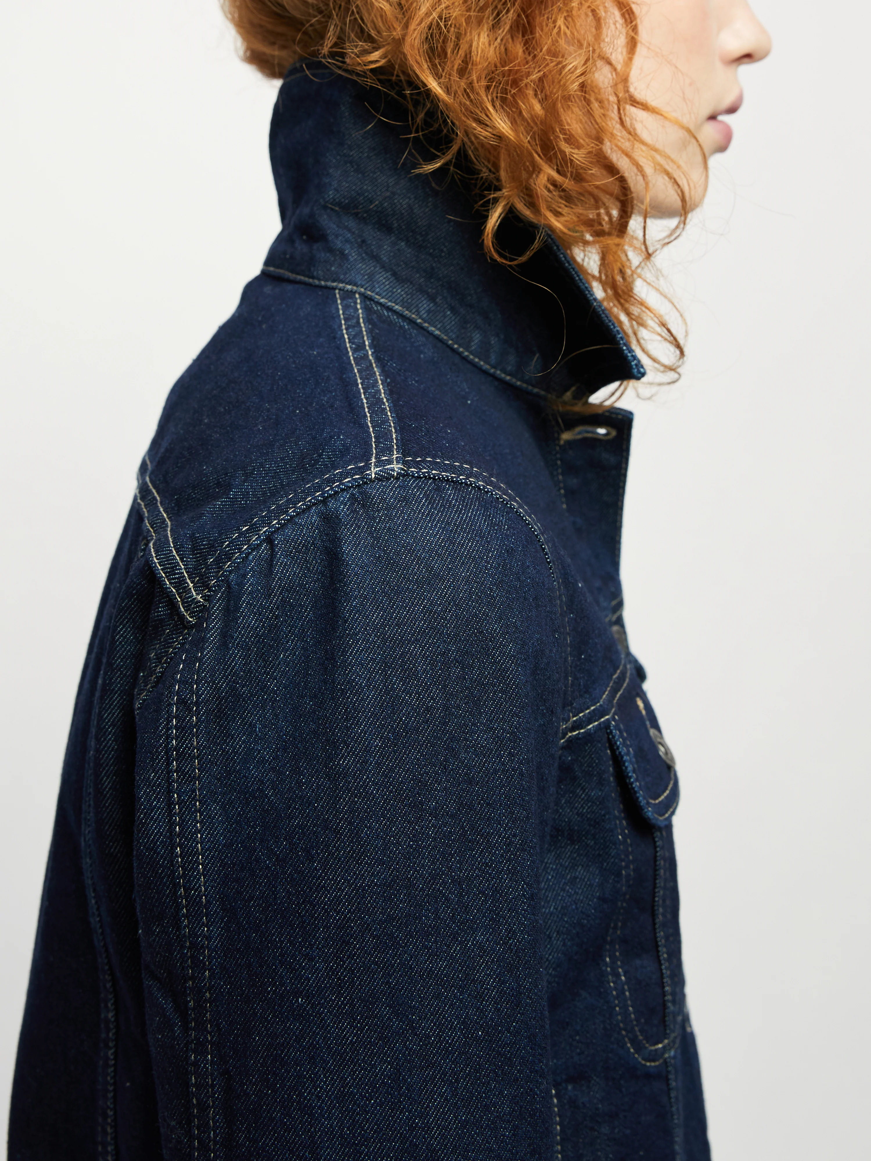 Denim Trucker Jacket | Indigo - Image 5