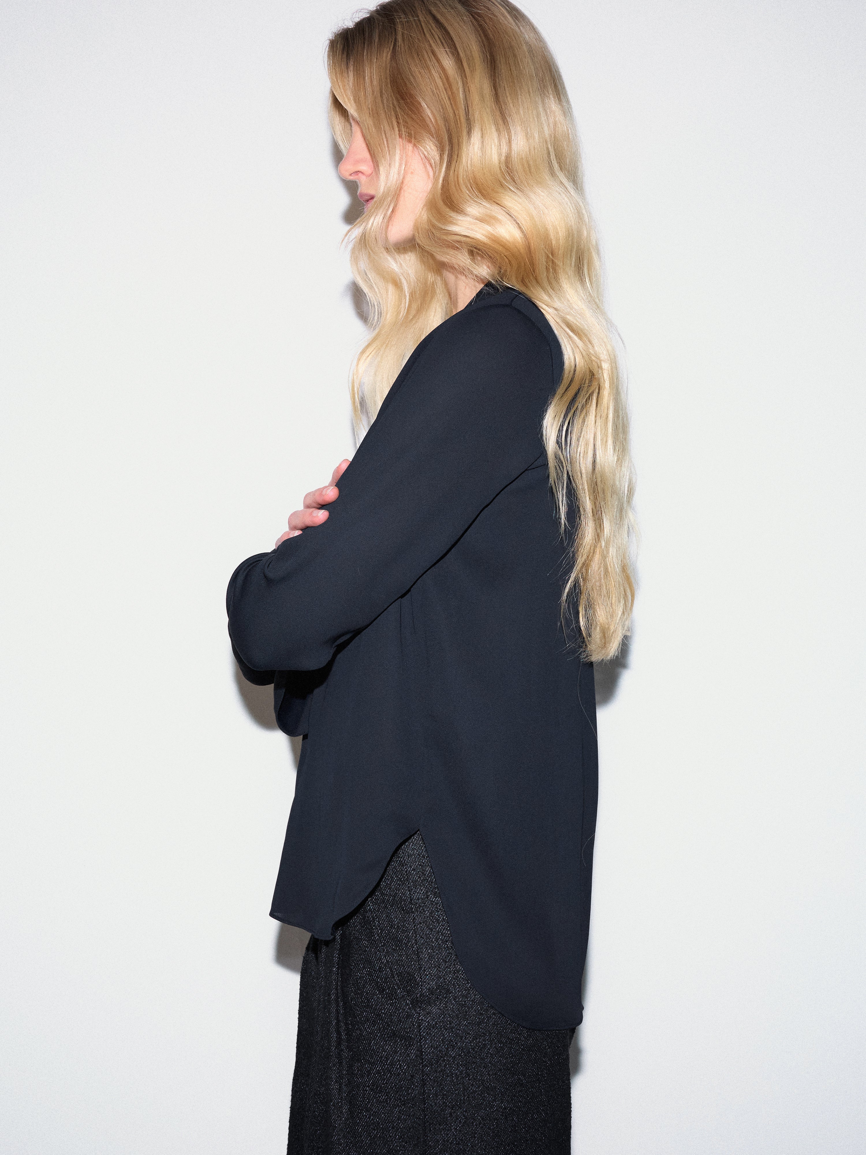 Double Layer Top | Navy - Image 3