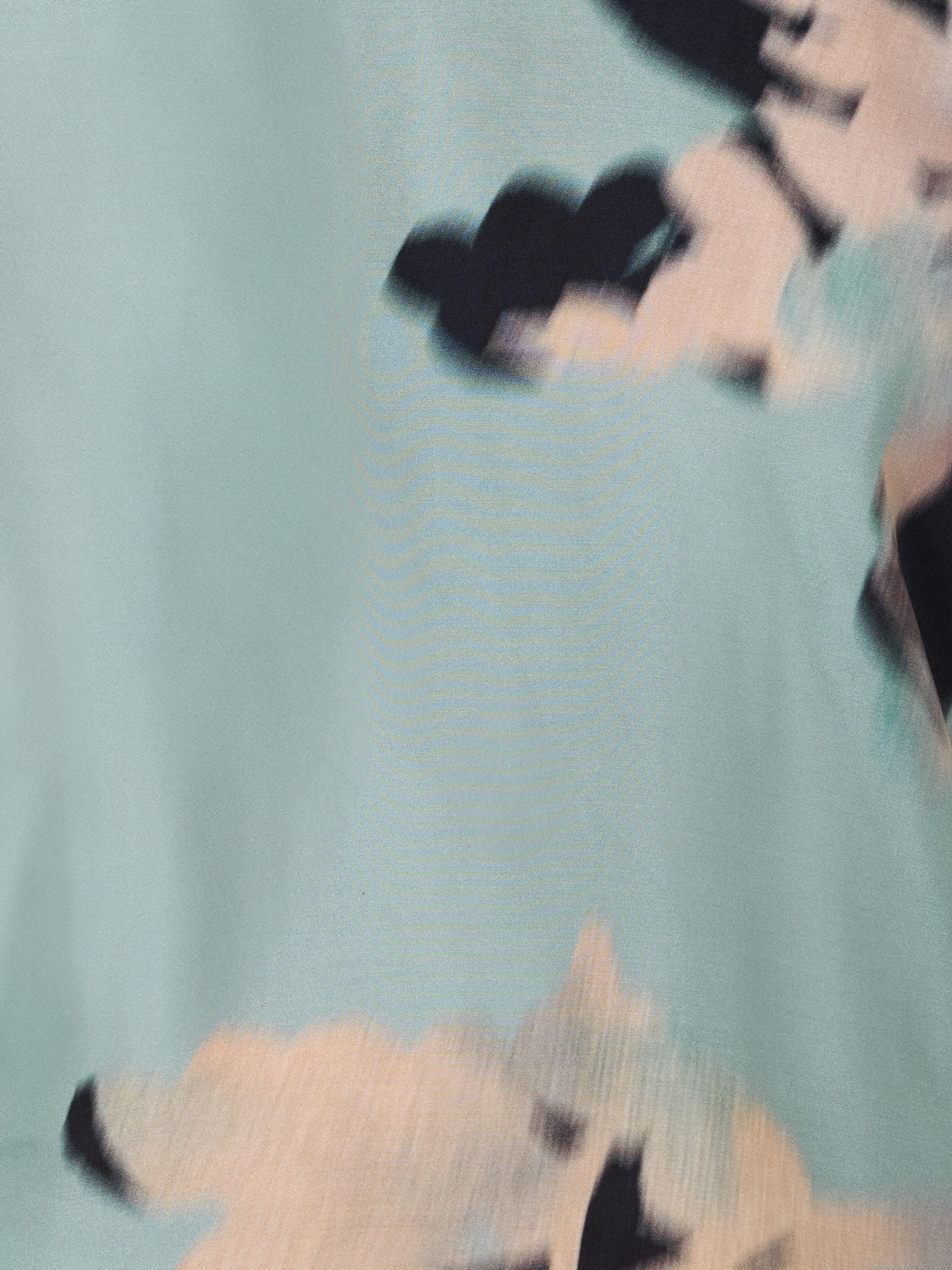 Floral Drift Silk Blend Top | Blue - Image 7