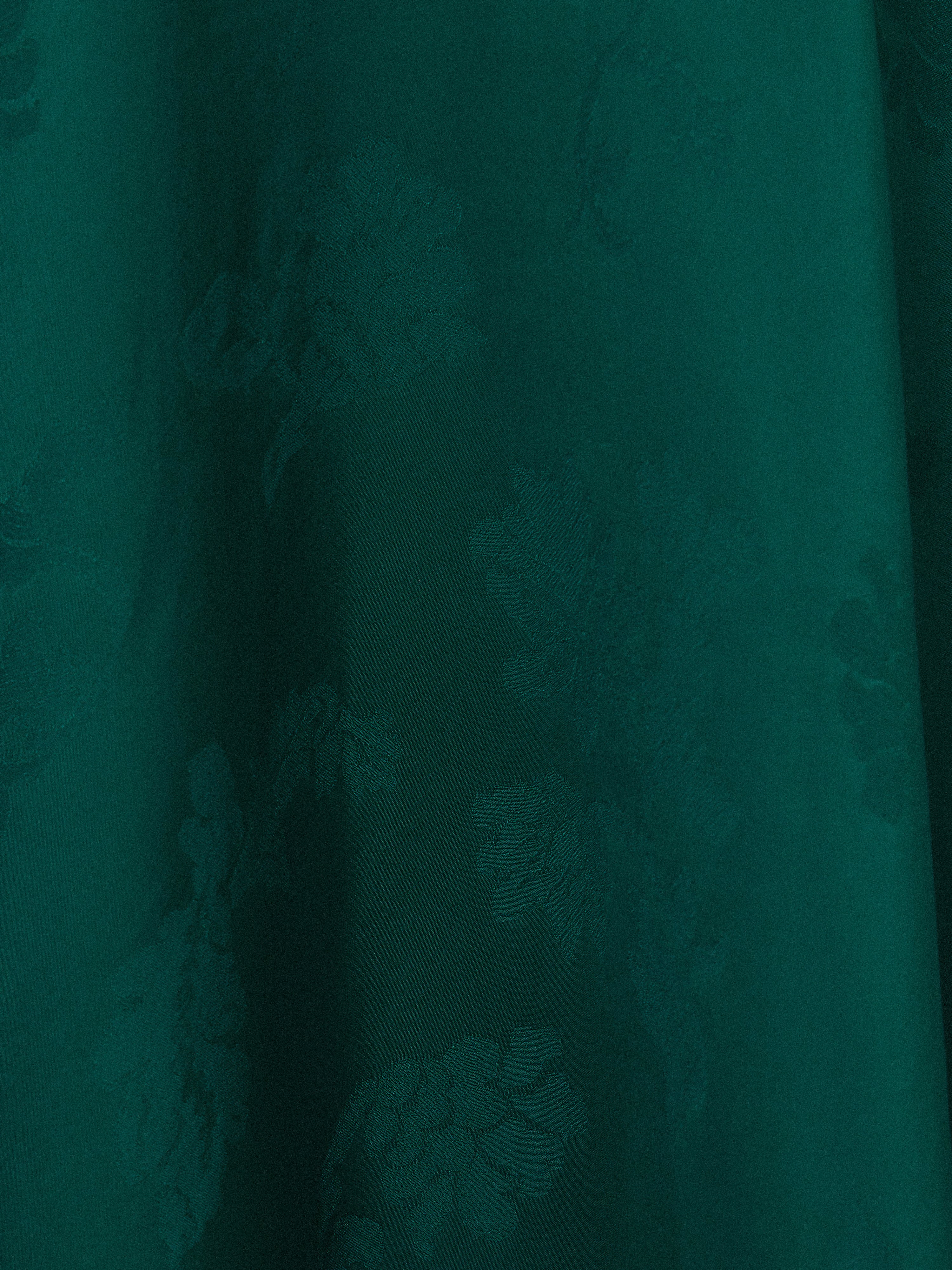 Floral Jacquard Midi Skirt | Green - Image 6