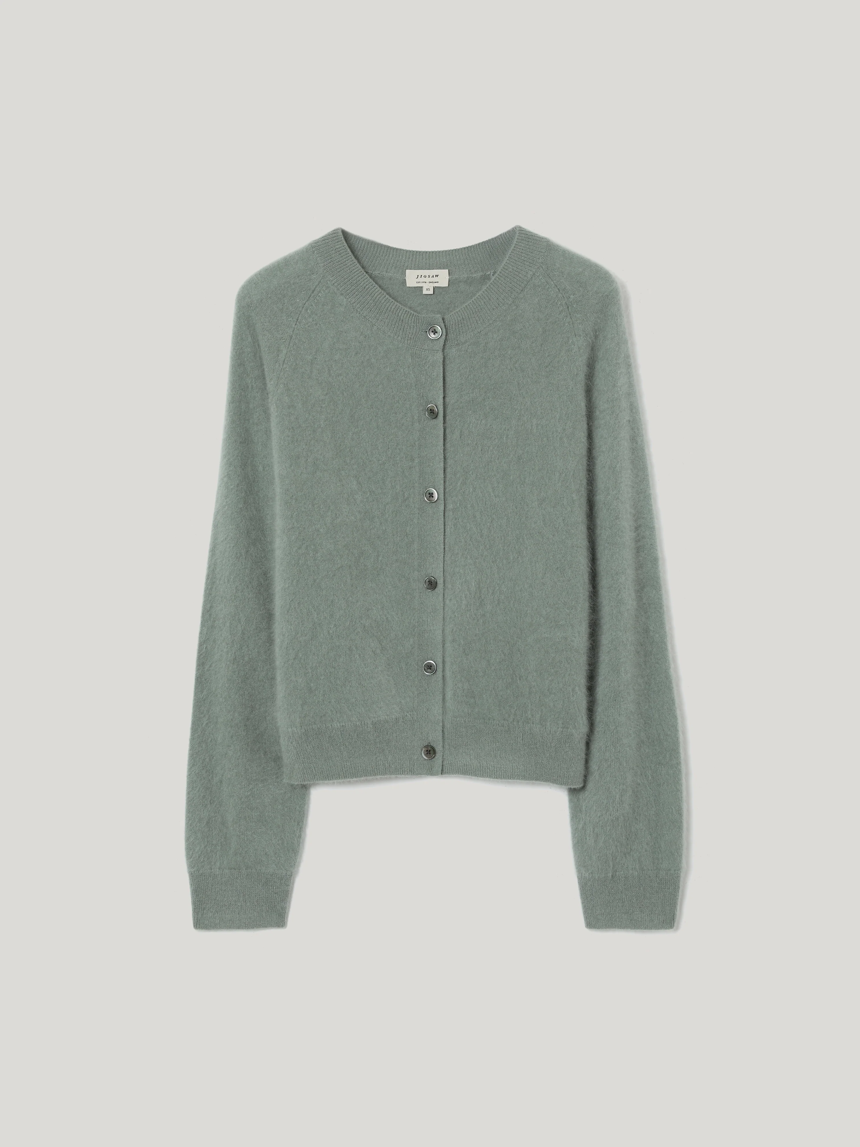 Halo Cashmere Cardigan | Green - Image 5