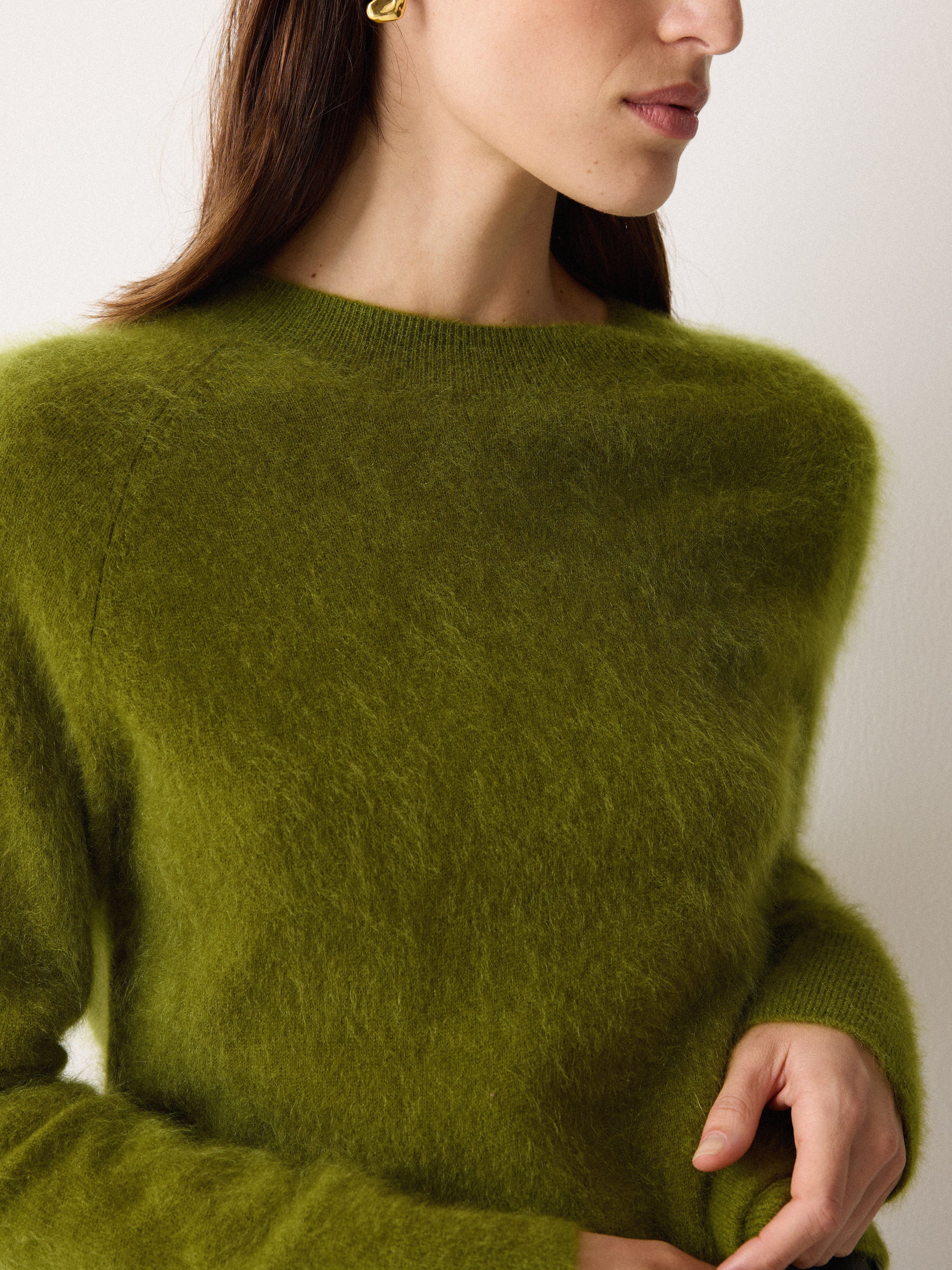 Halo Cashmere Jumper | Green - Image 2