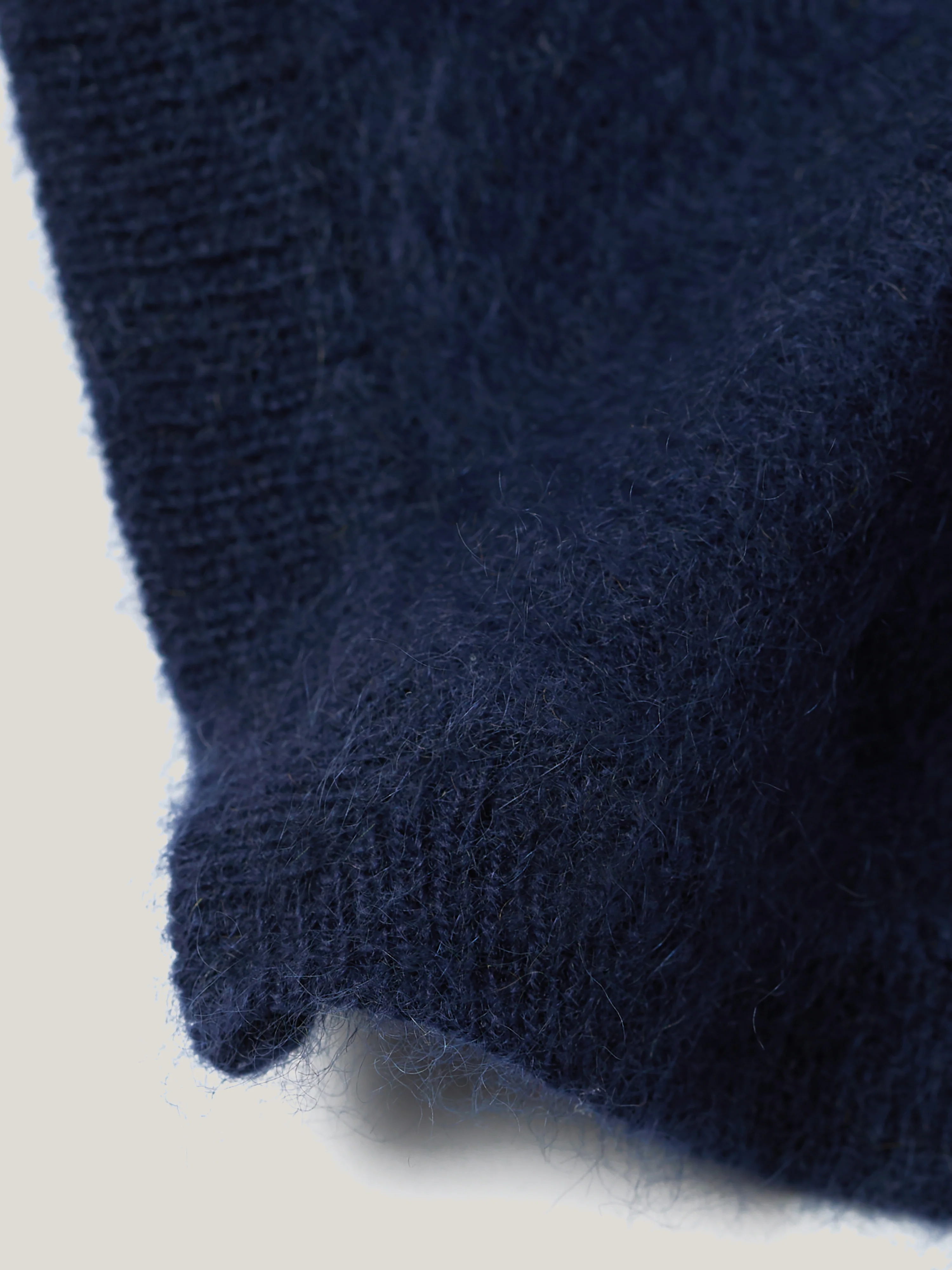 Halo Cashmere Triangle Scarf | Navy - Image 3