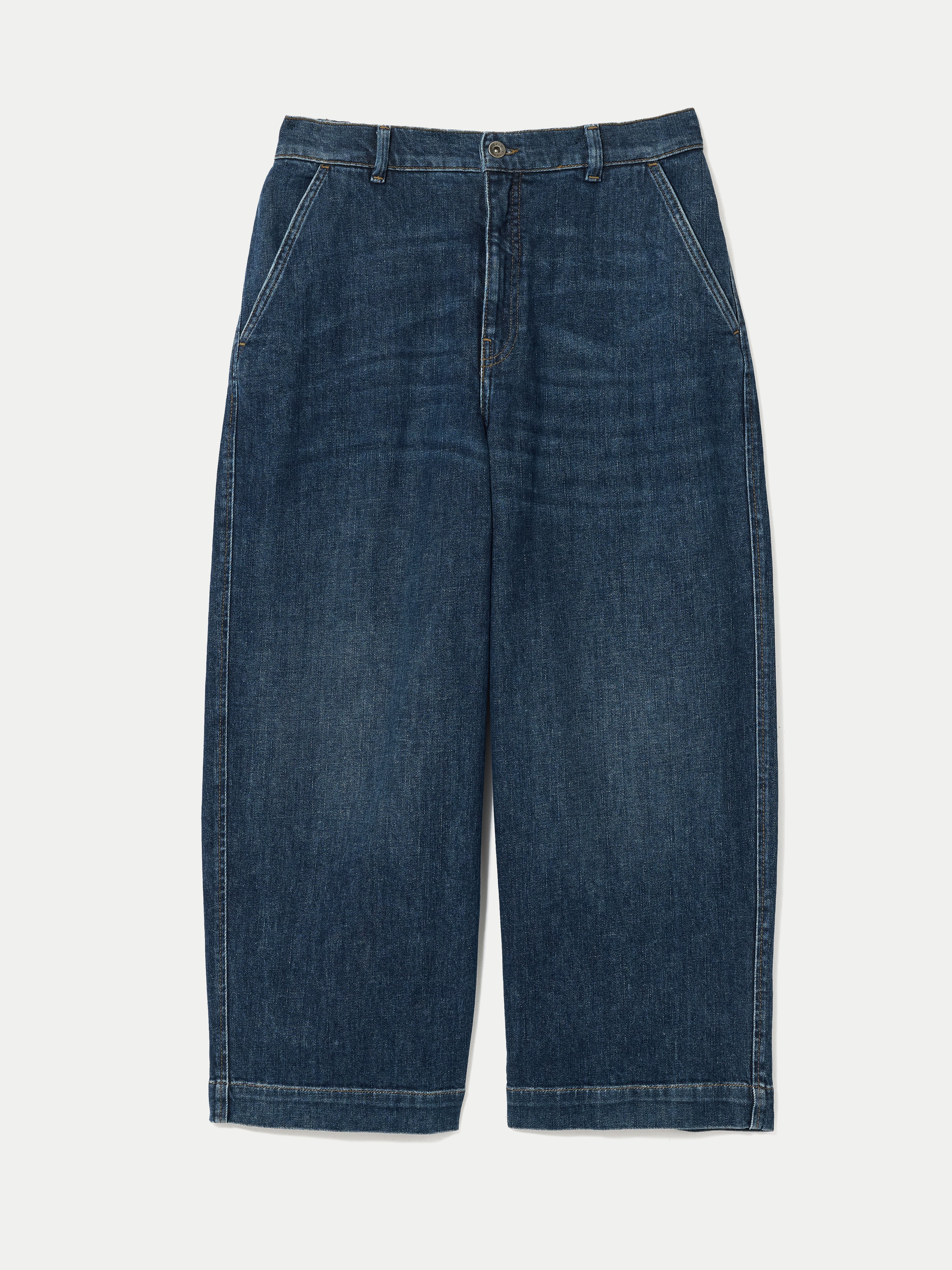 Hampstead Wide Leg Jean | Mid Blue - Image 6