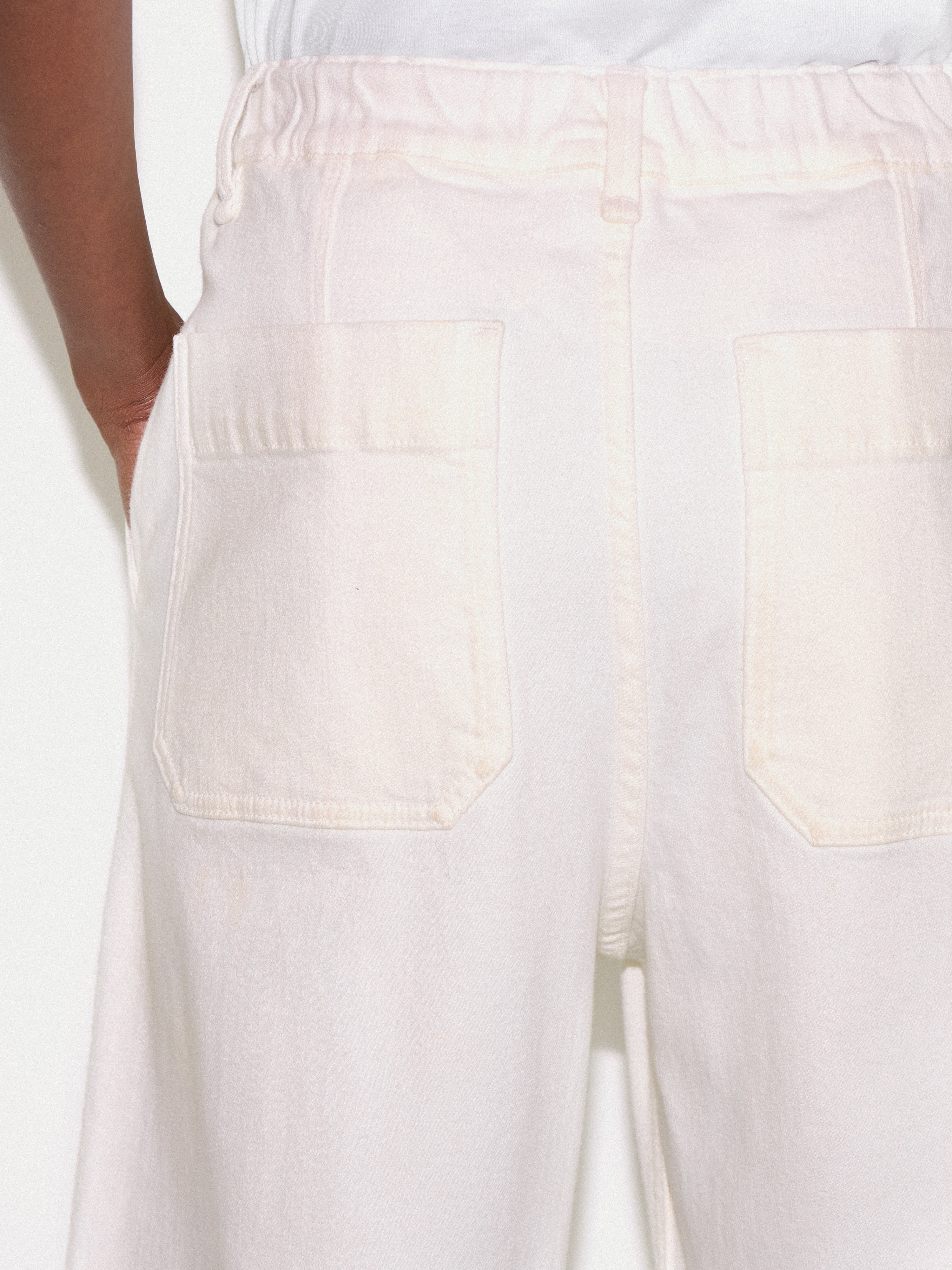 Hampstead Wide Leg Jean | White - Image 4