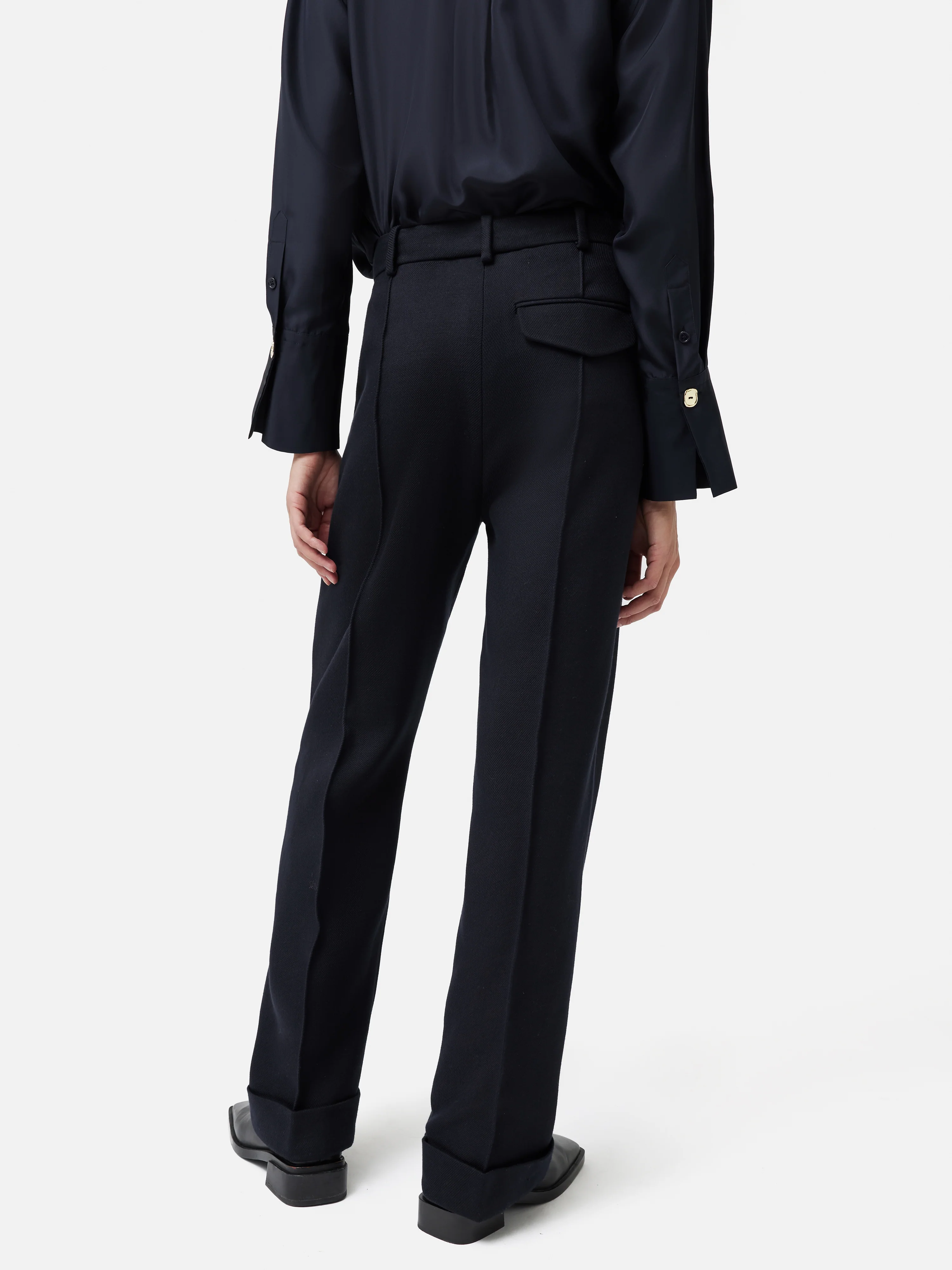 Harley Turn Up Trouser | Navy - Image 5