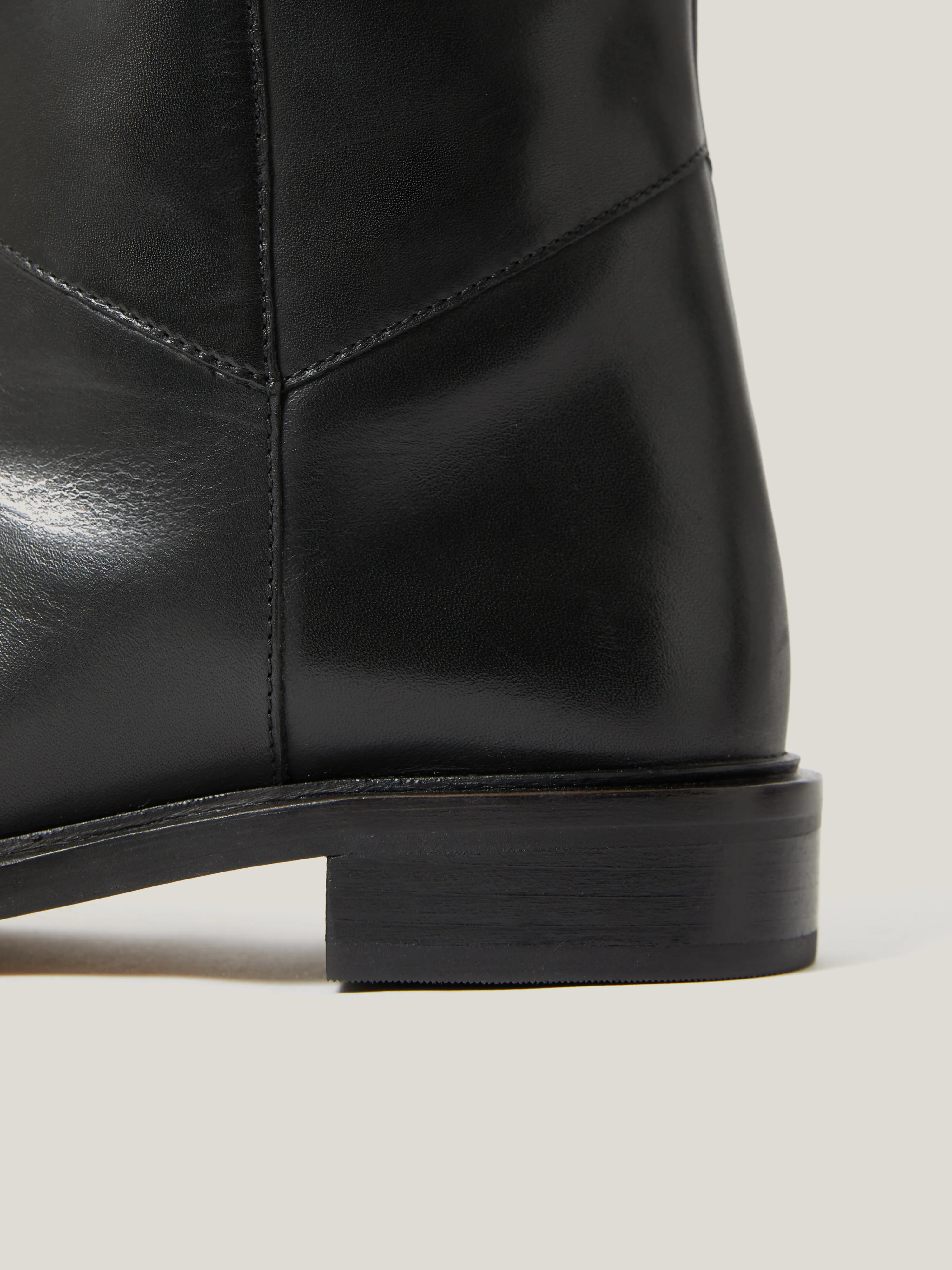 Heritage Leather Riding Boot | Black - Image 6