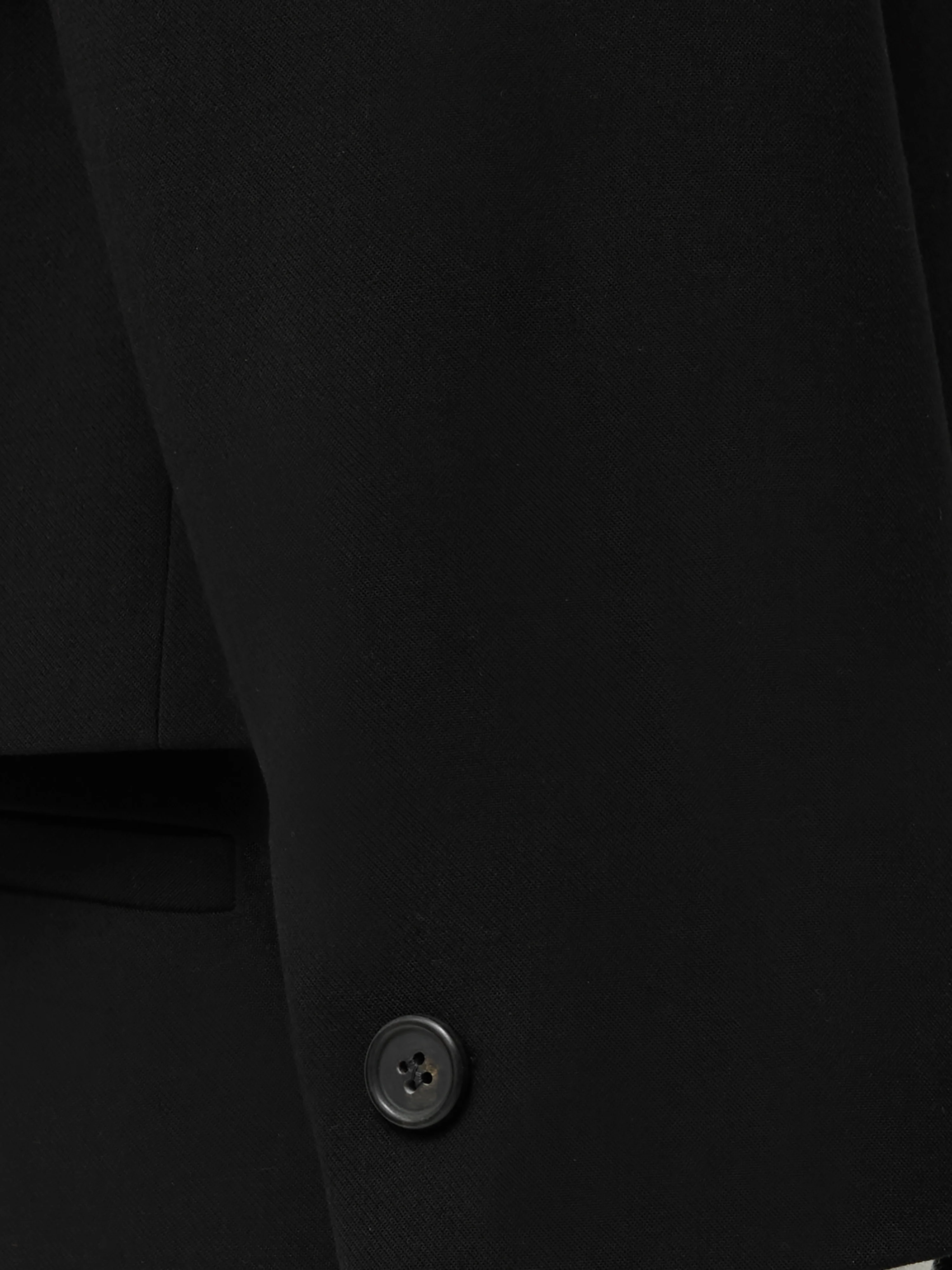 Italian Modern Crepe Short Jacket | Black - Image 7