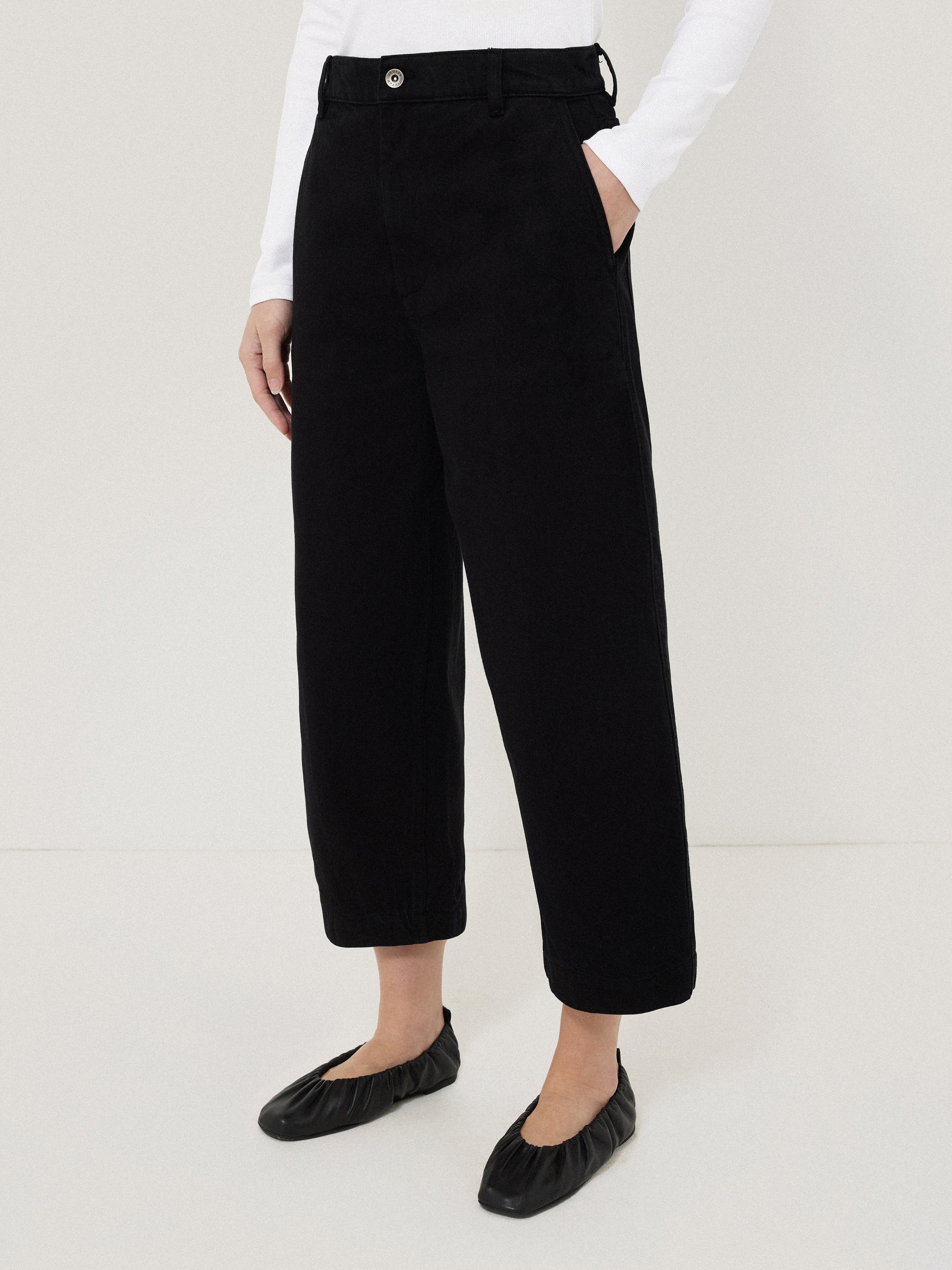 Kensington Barrel Leg Jean | Black - Image 3