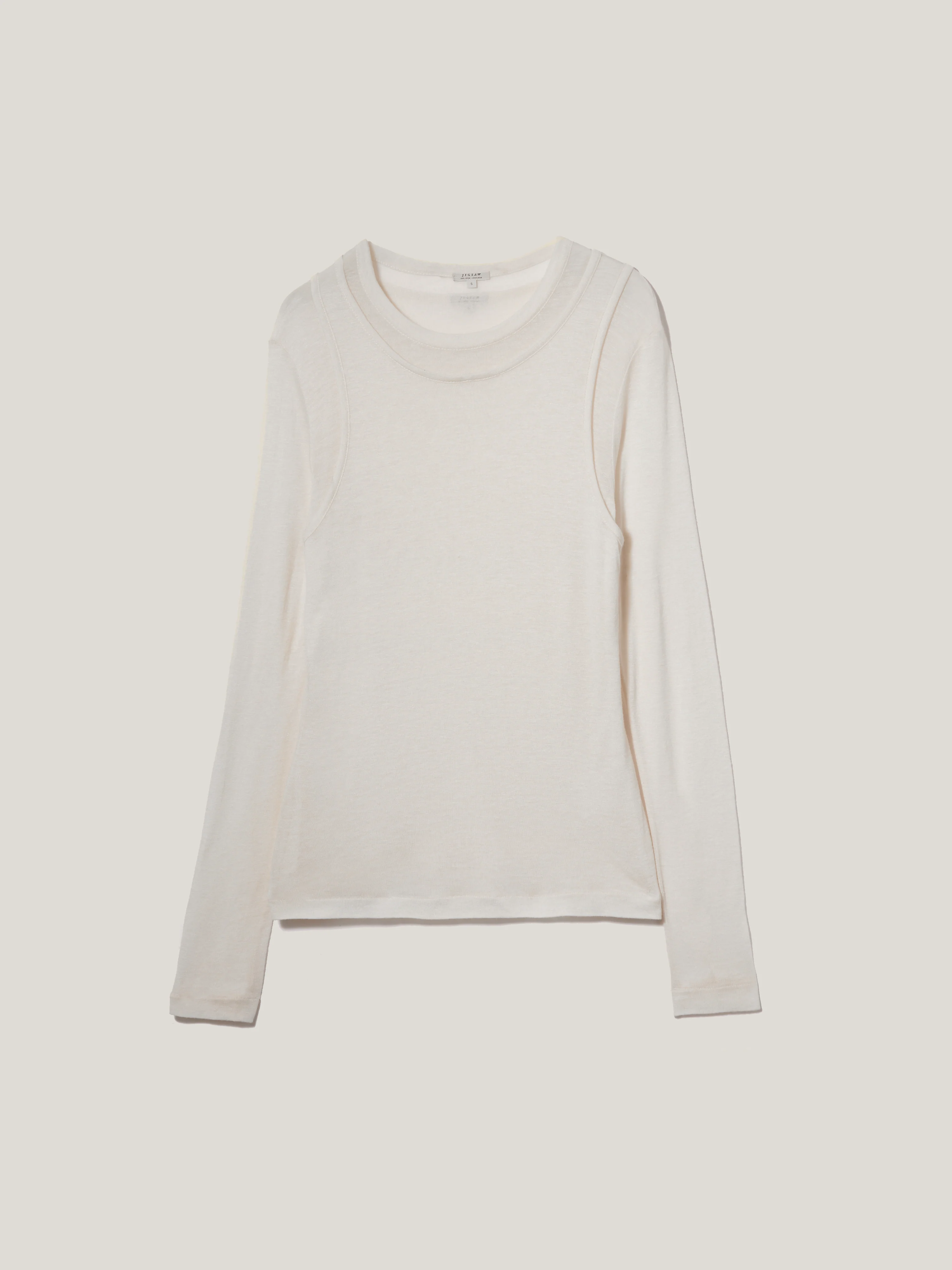 Layered 2-in-1 Top | Cream - Image 8