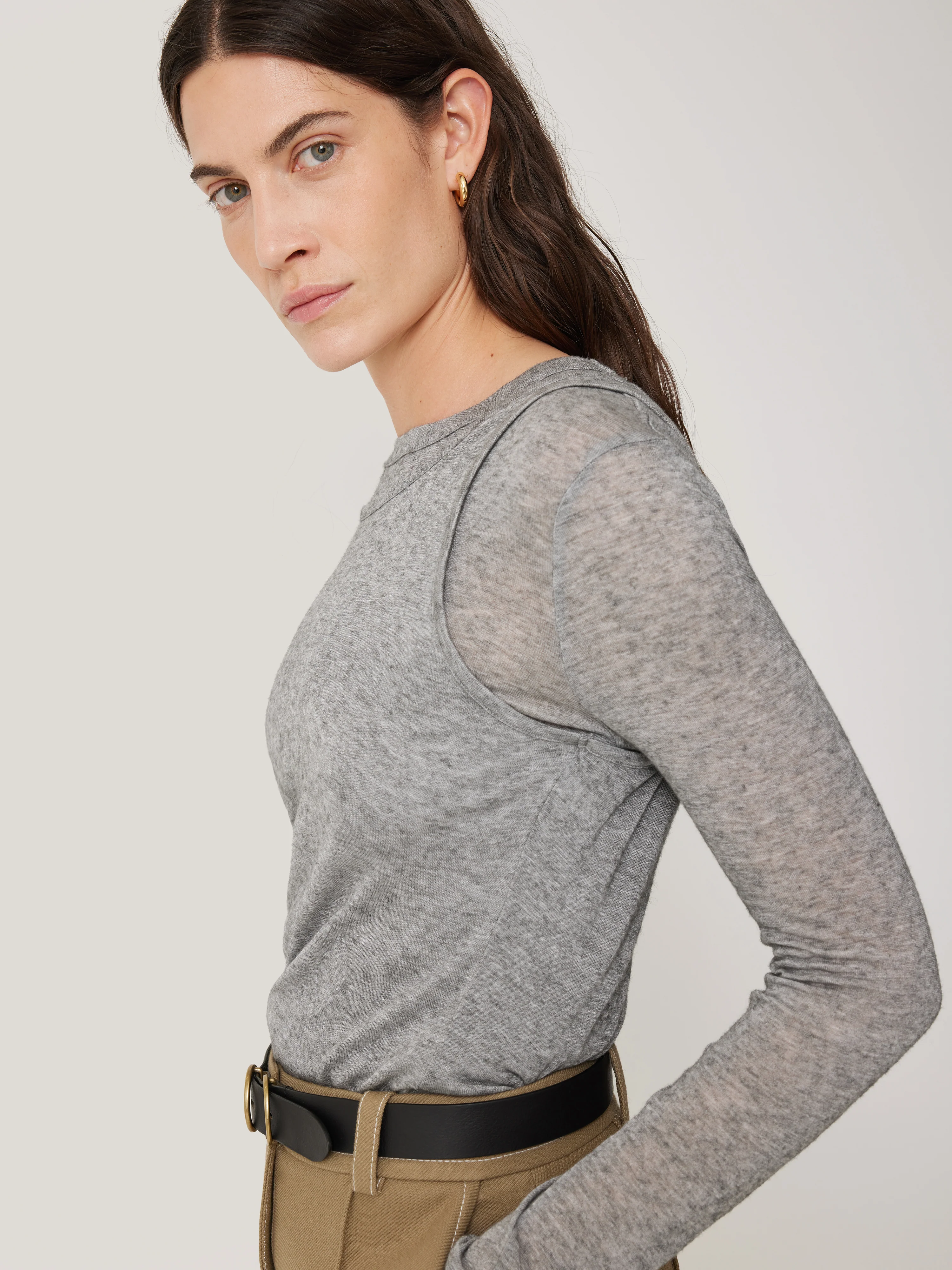 Layered 2-in-1 Top | Grey - Image 2
