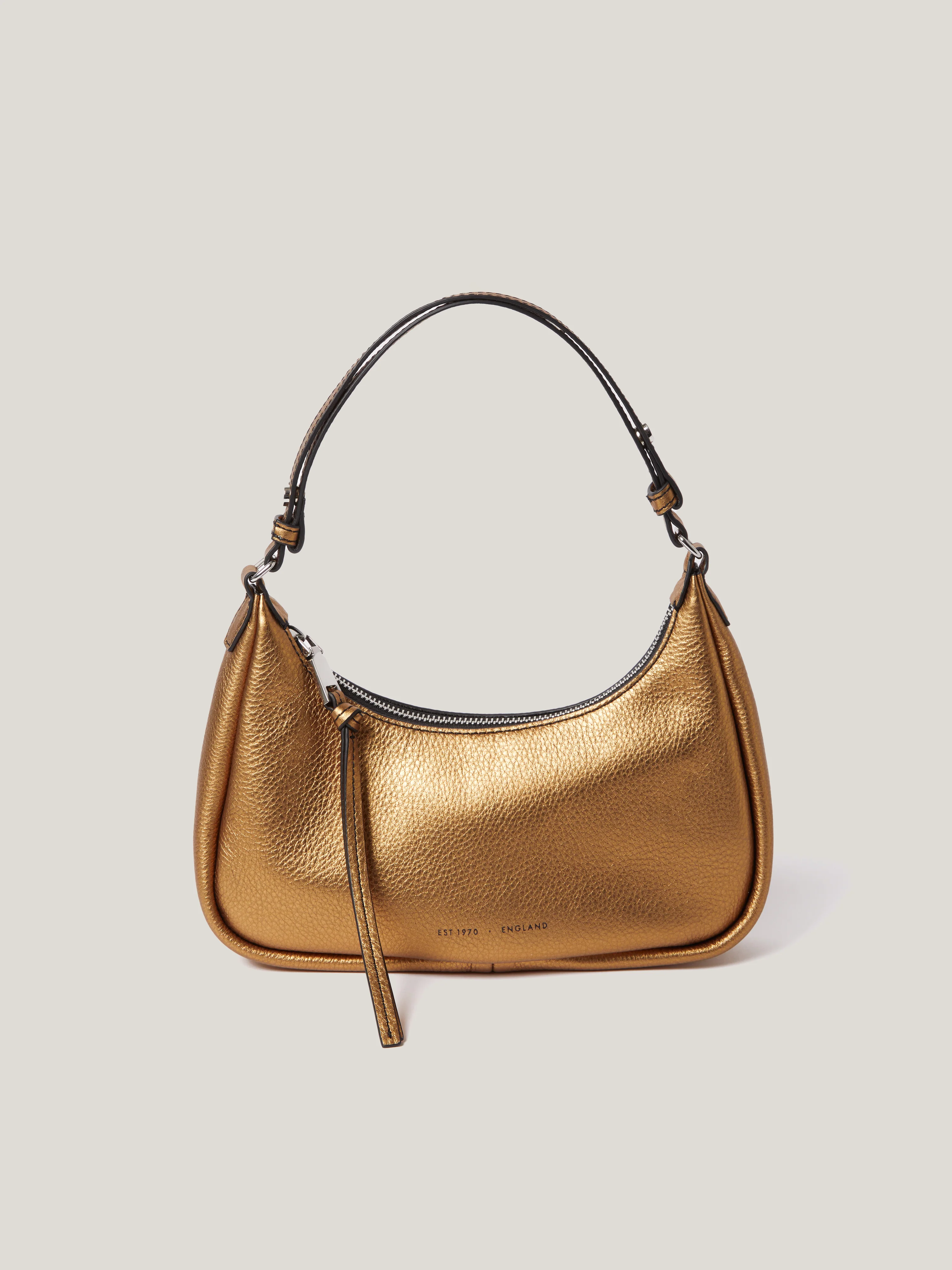 Leather Crescent Shoulder Bag | Copper - Image 2