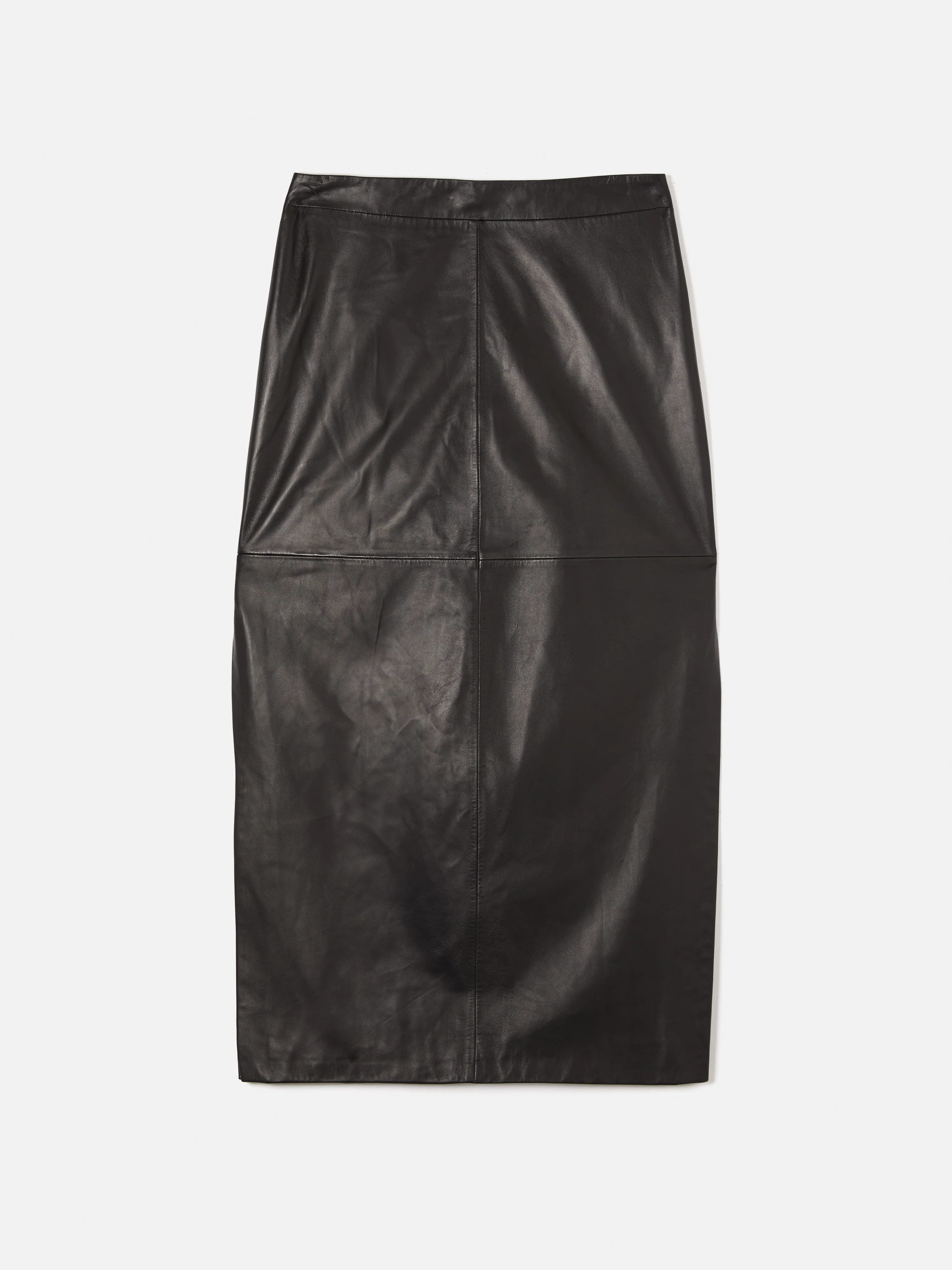 Leather Maxi Skirt | Black - Image 8