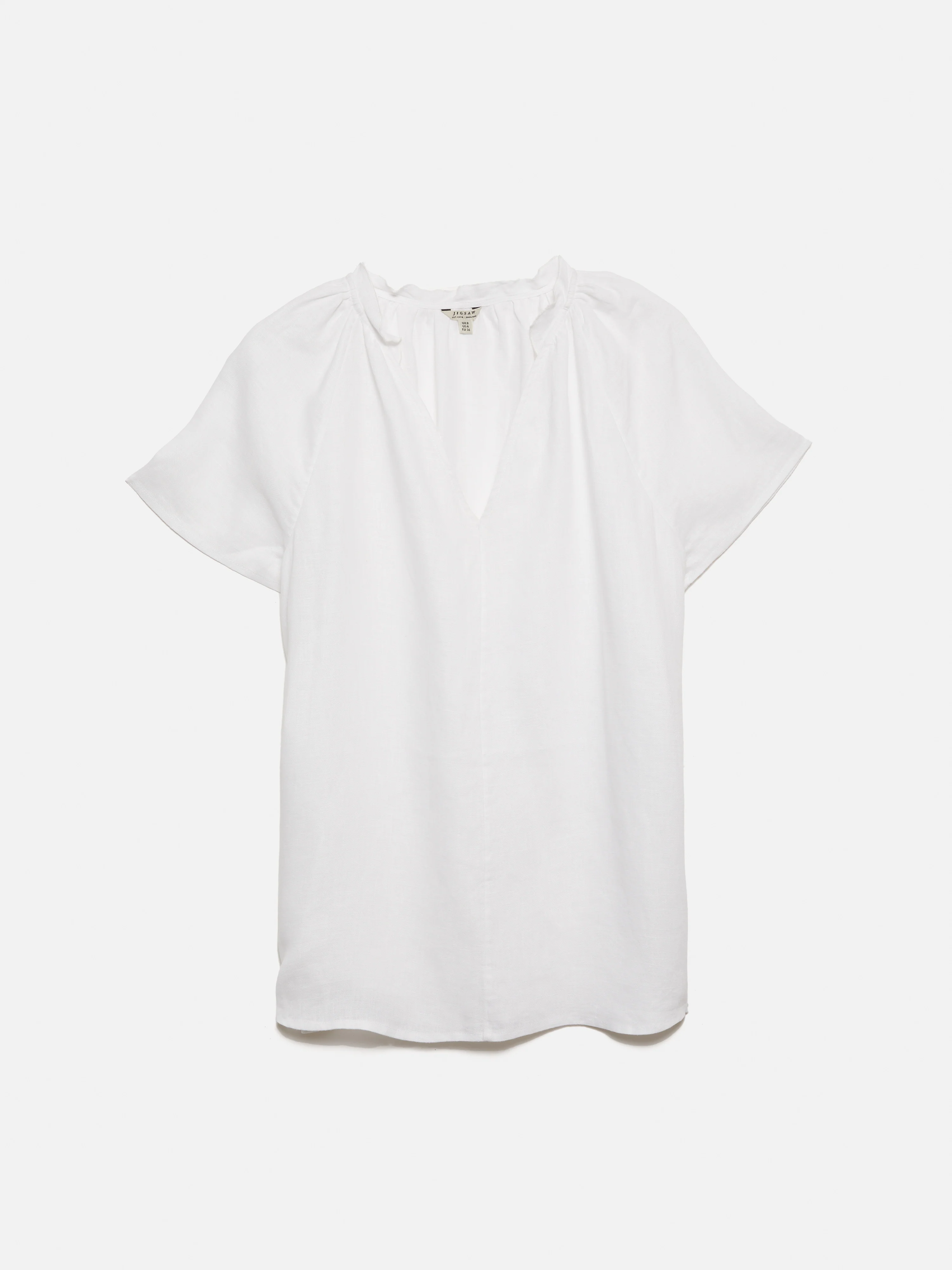 Light Linen Shell Top | White - Image 8