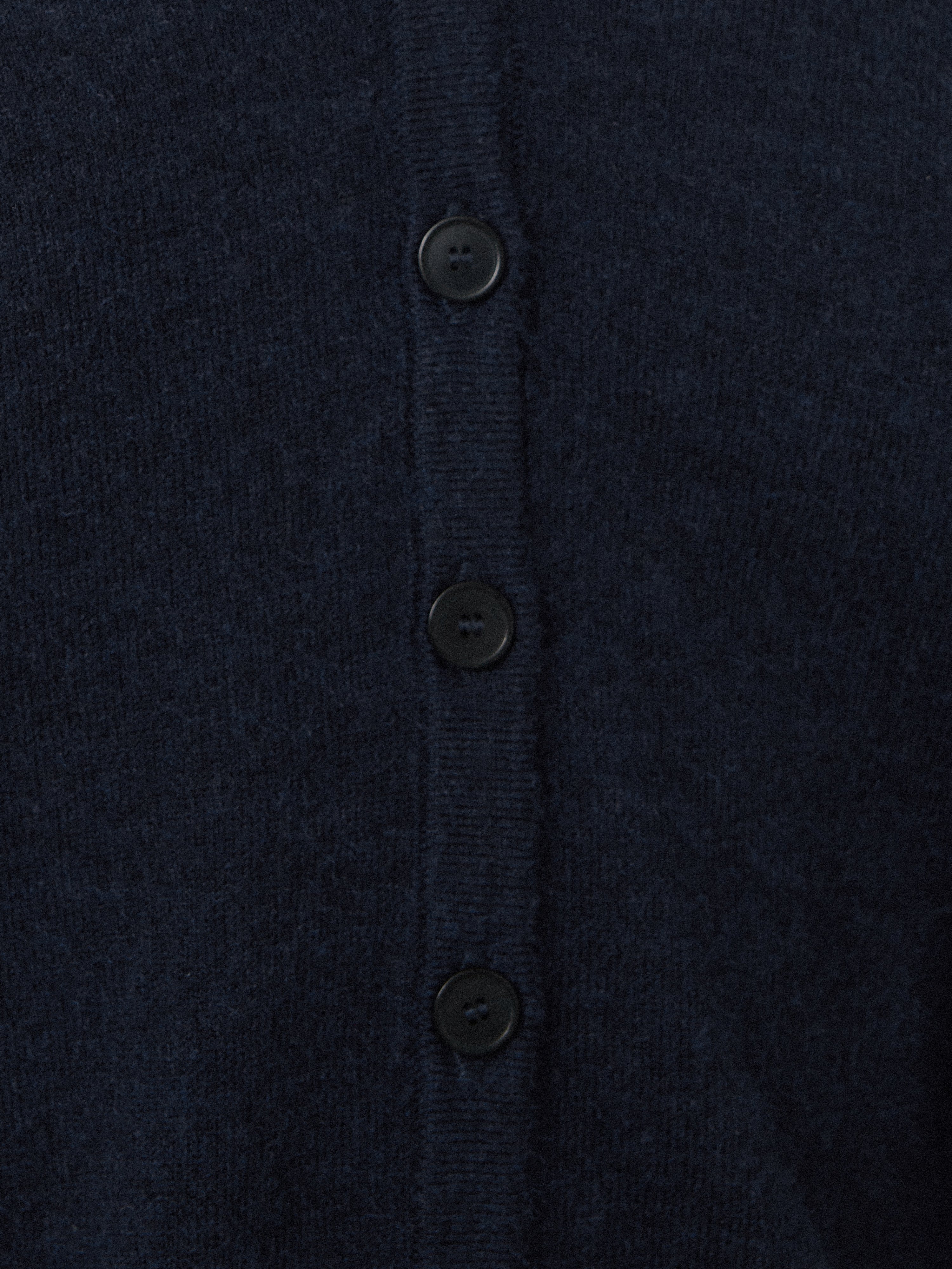 Lightweight V Neck Cardigan | Navy - Image 6