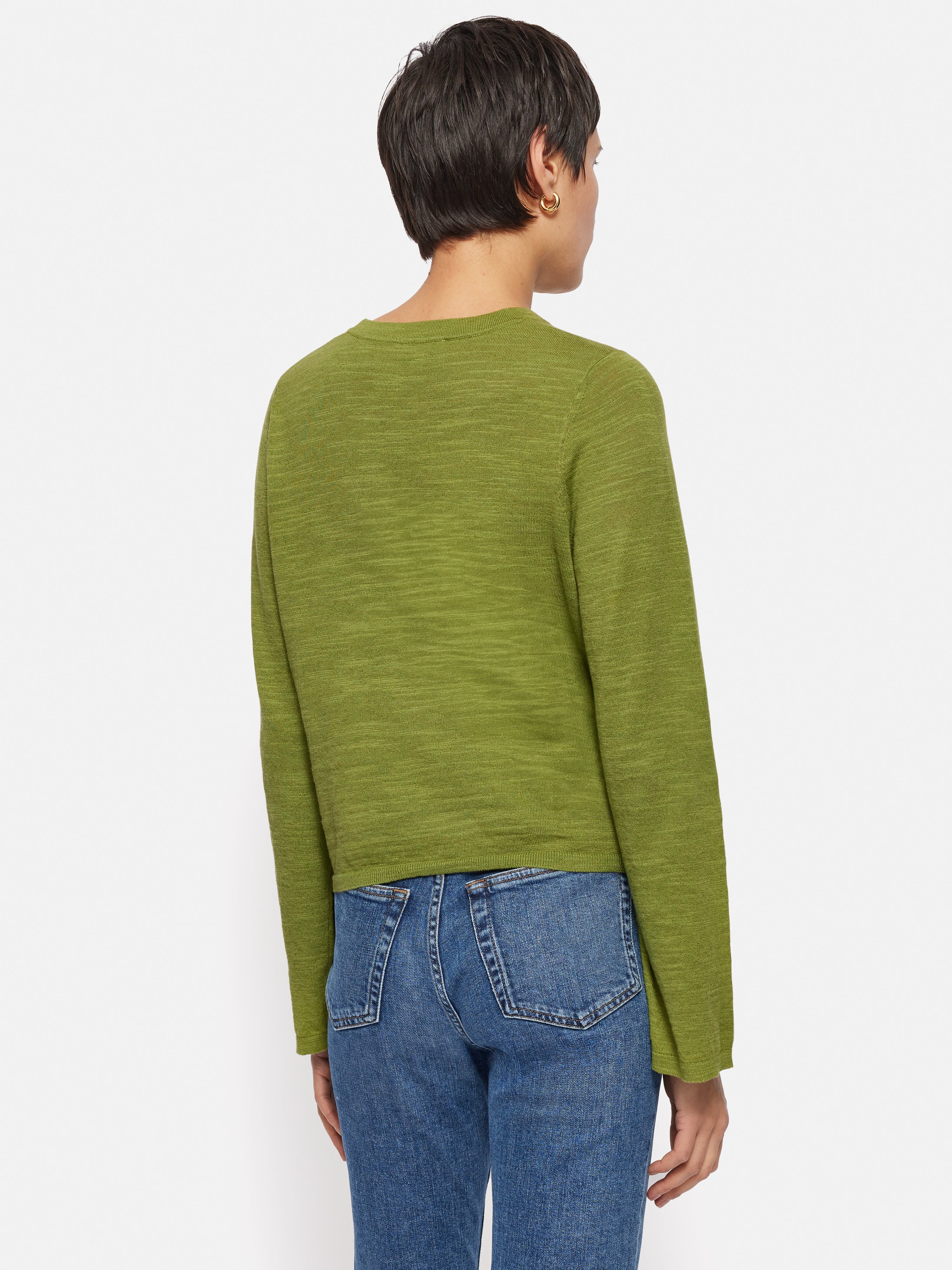 Linen Cotton Tie Top | Green - Image 5